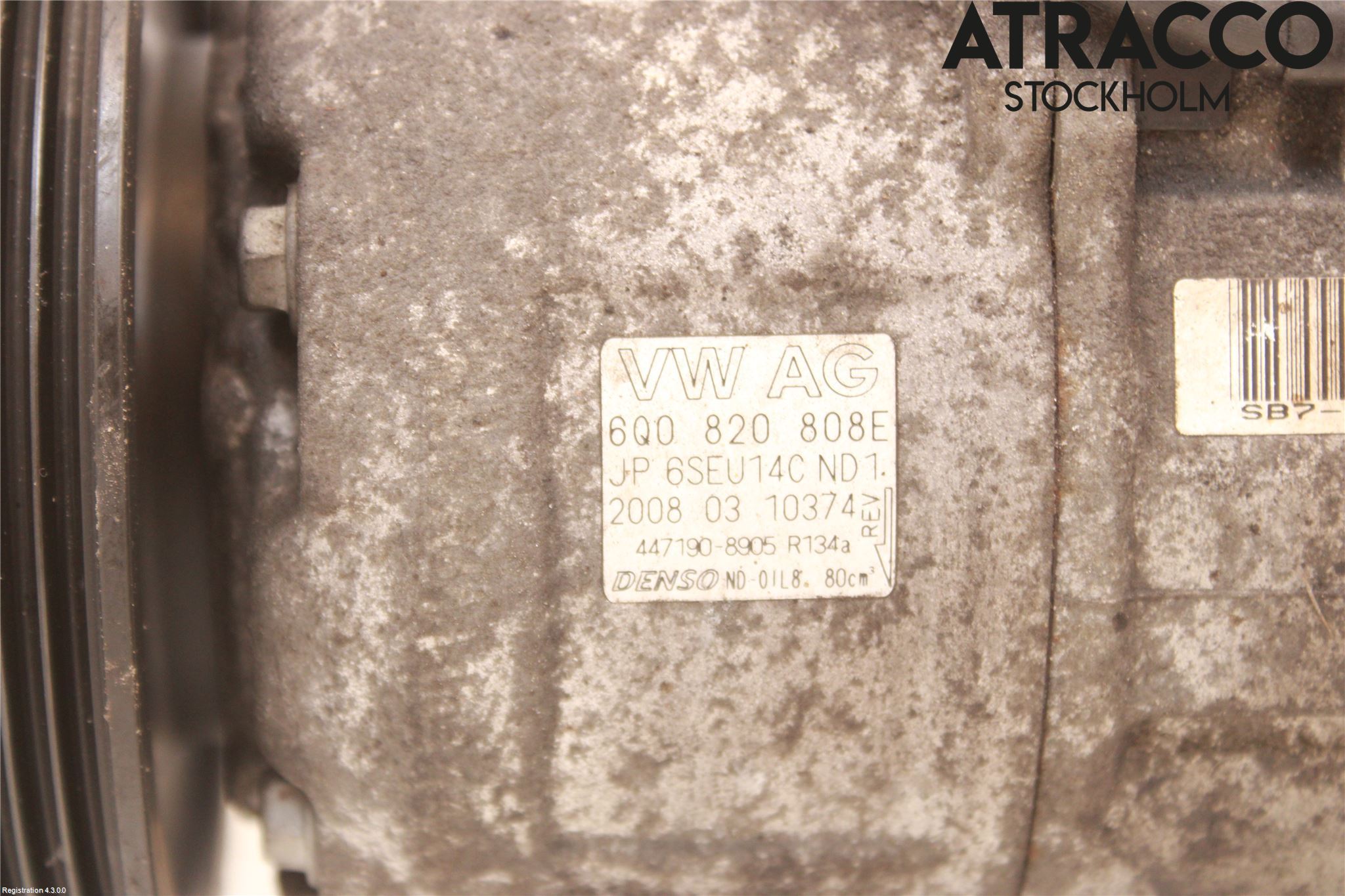 Volkswagen VW POLO 05-09 Varme Ac Kompressor