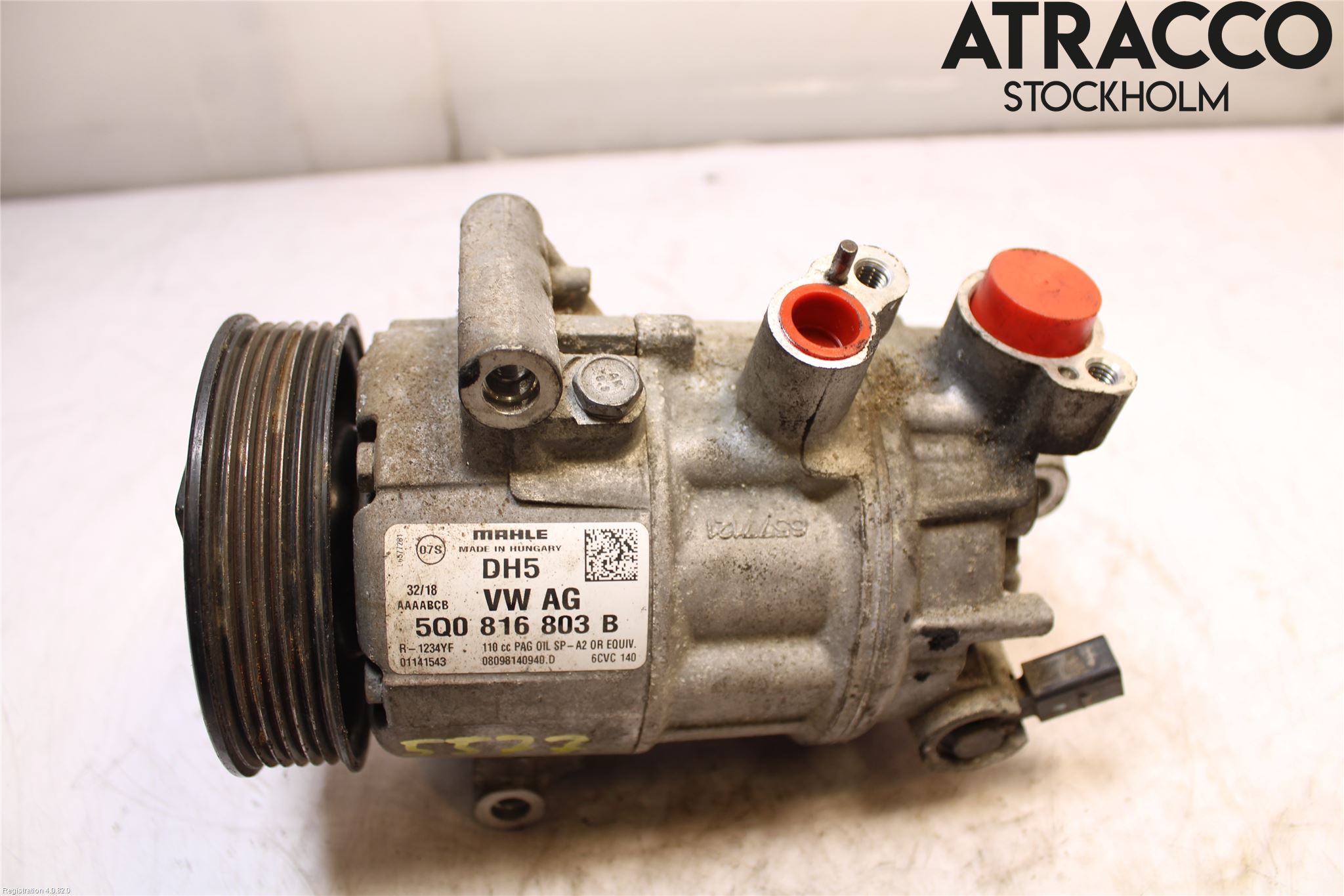 Volkswagen VW GOLF / E-GOLF VII 13-20 Varme Ac Kompressor