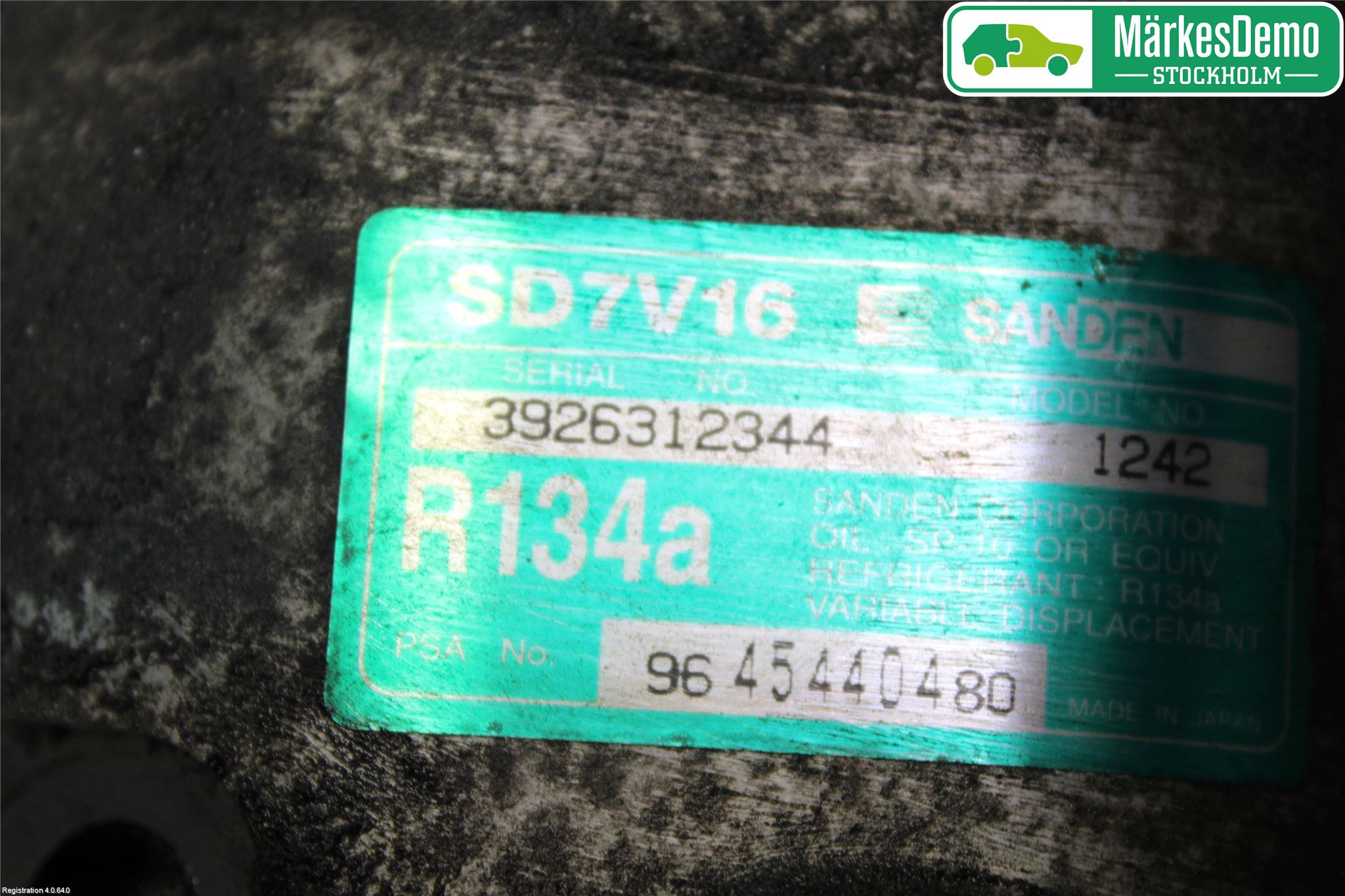 Citroen C5 -04 Varme Ac Kompressor