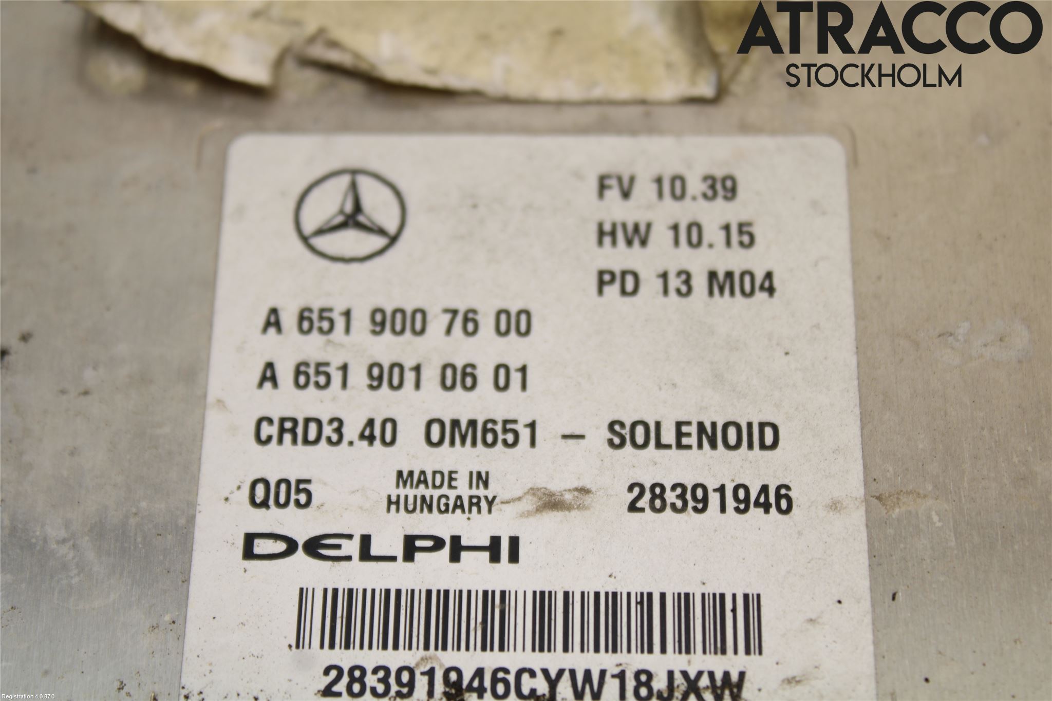 Mercedes-Benz MB A-KLASS (W176) 13-18 Styreenhet Dieselpumpe