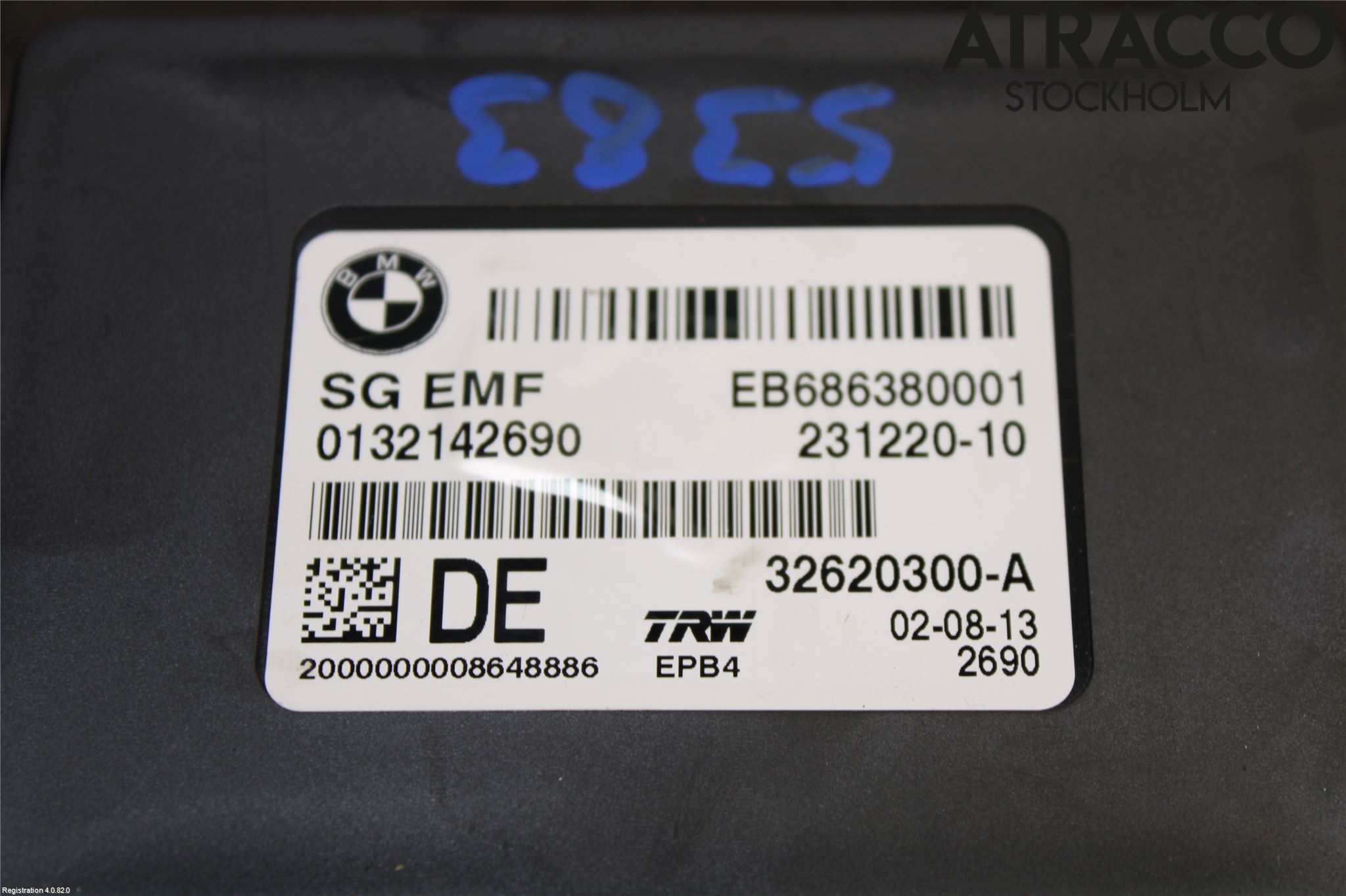 BMW 5 F10/F11/F18 09-17 Styreenhet Parkbrems