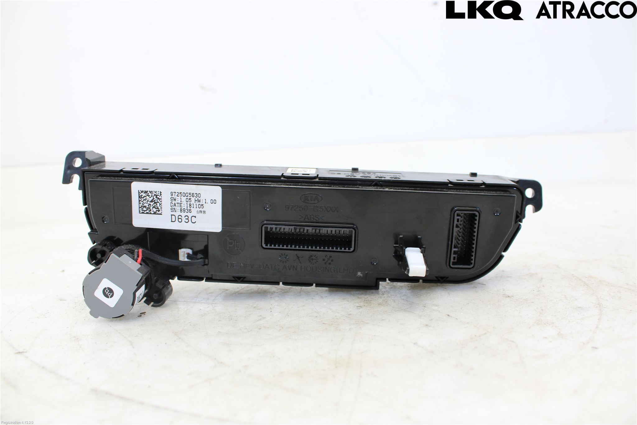 Kia NIRO (DE) 17-22 Varme Ac Betjening-Display