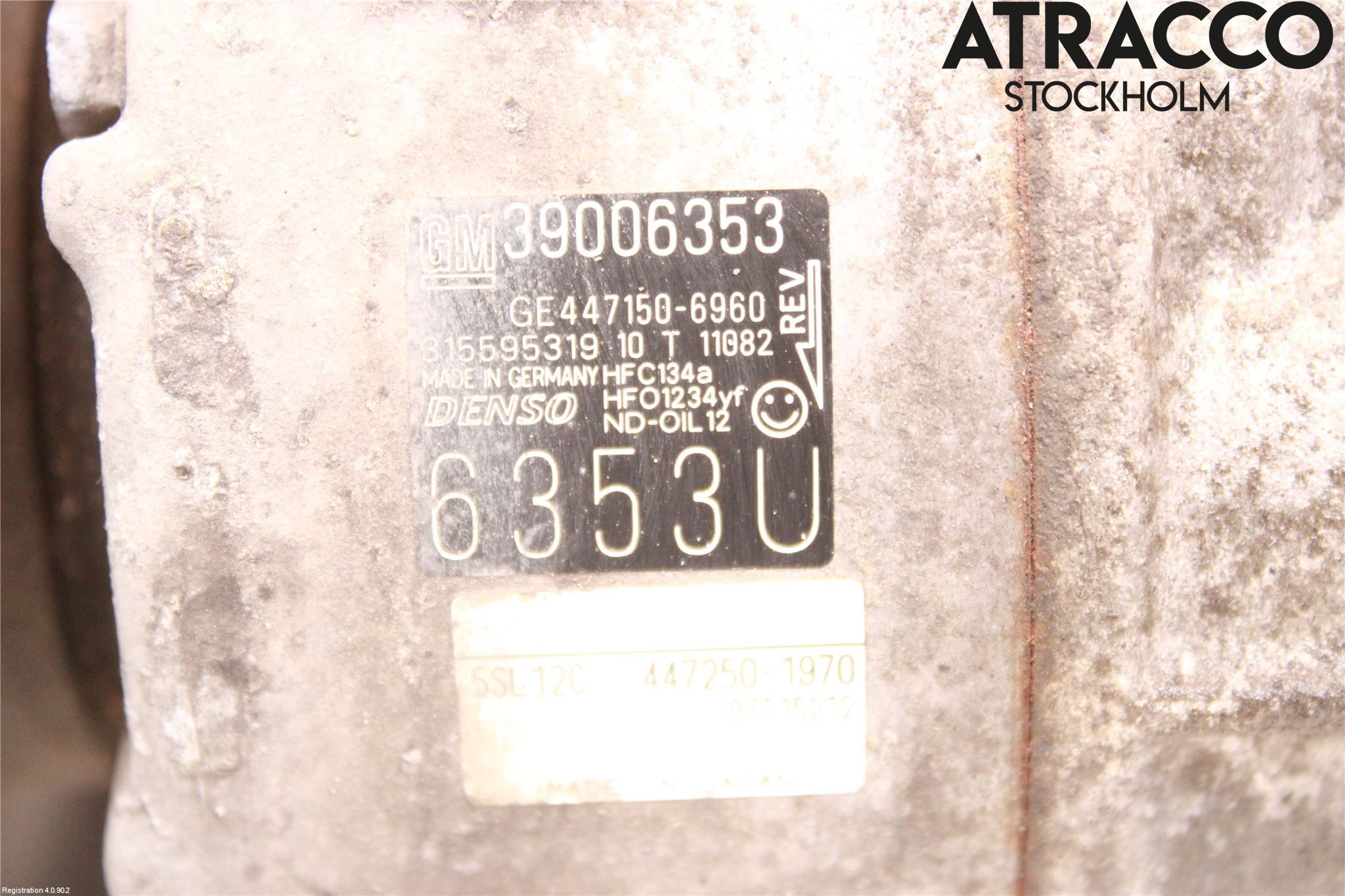 Opel CORSA E 15-19 Varme Ac Kompressor