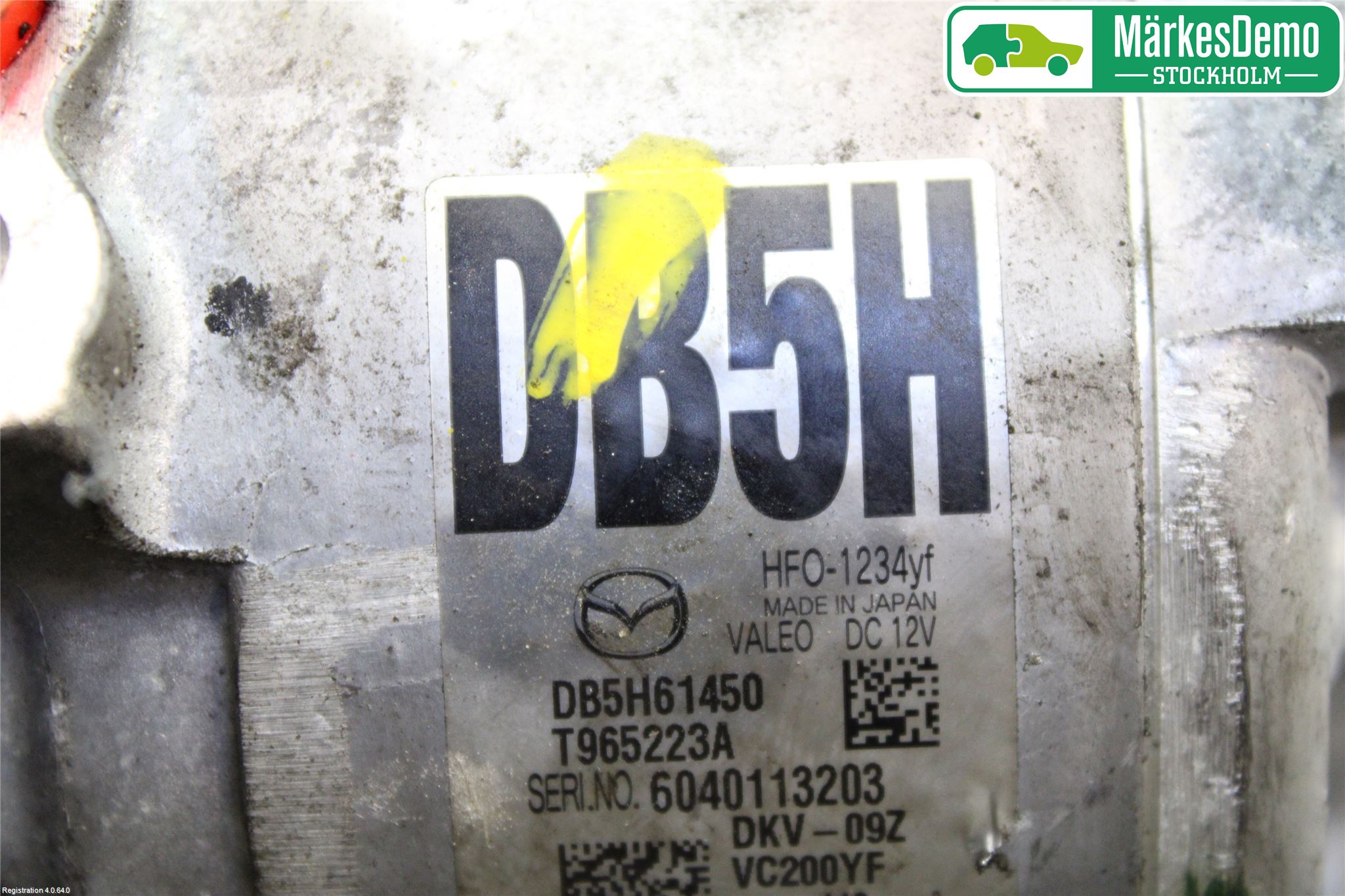 Mazda 2 (DJ) 15-22 Varme Ac Kompressor