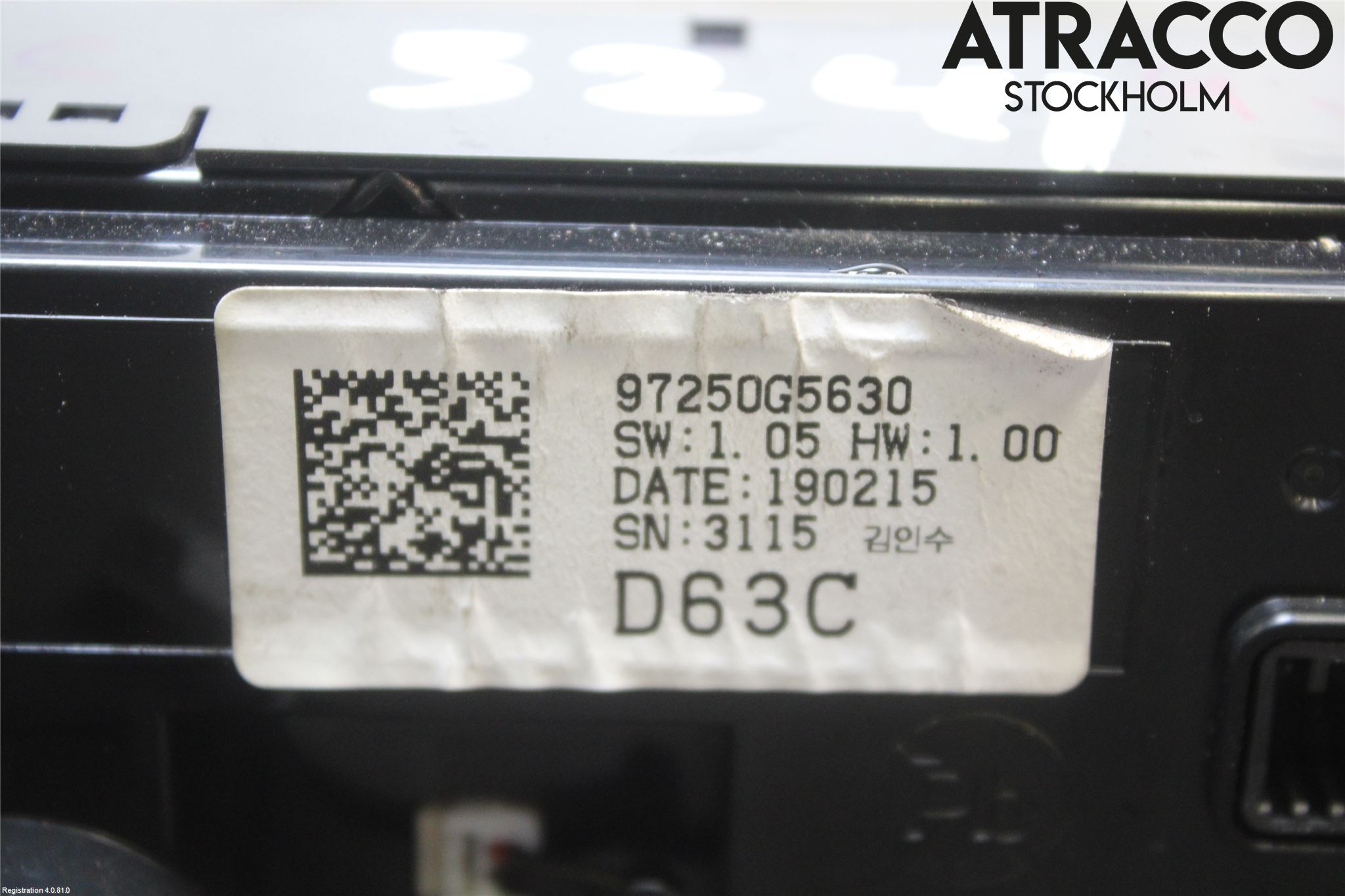 Kia NIRO (DE) 17-22 Varme Ac Betjening-Display