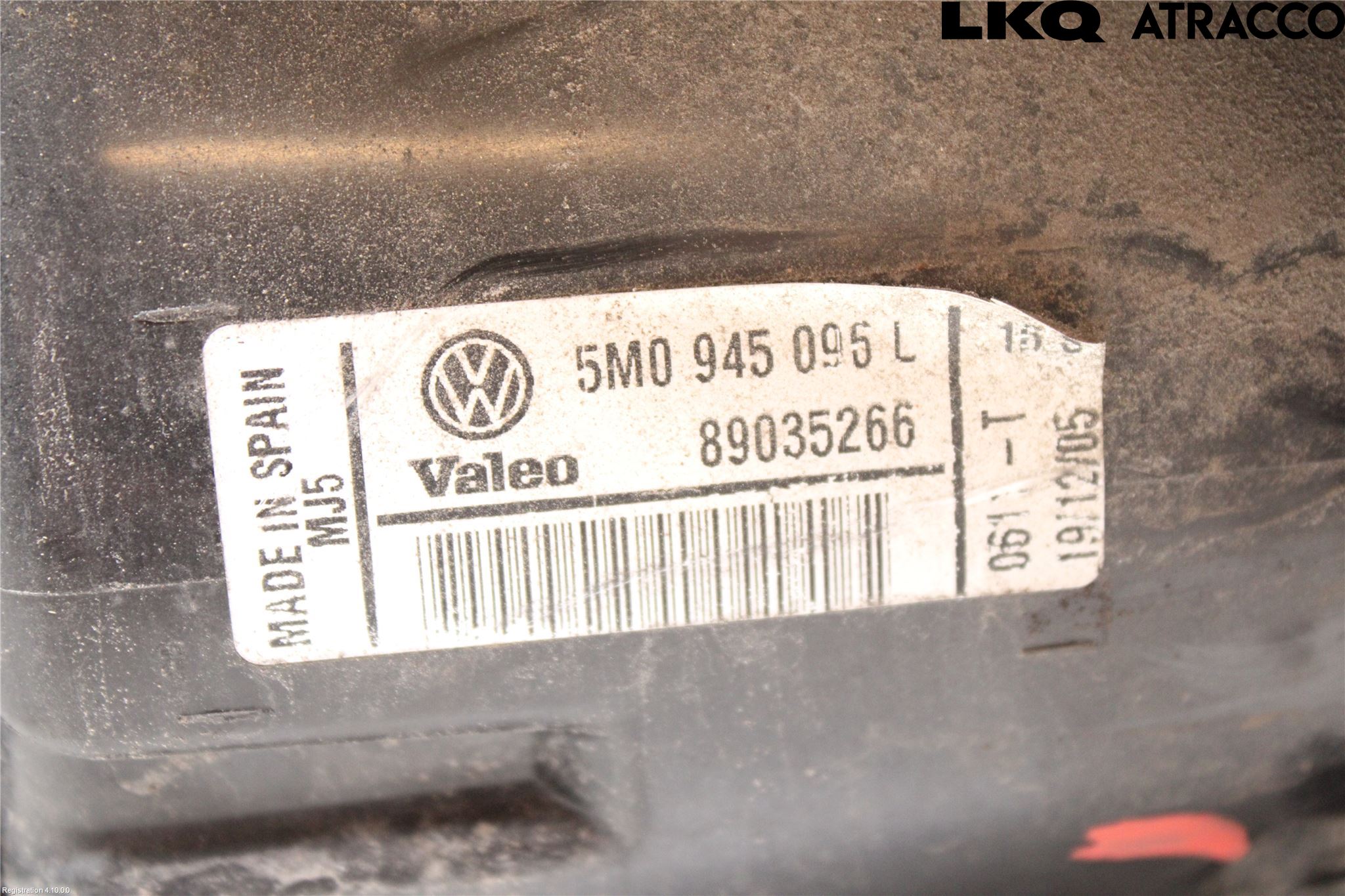 Volkswagen VW GOLF PLUS/CROSS GOLF 04-14 Baklykt Høyre