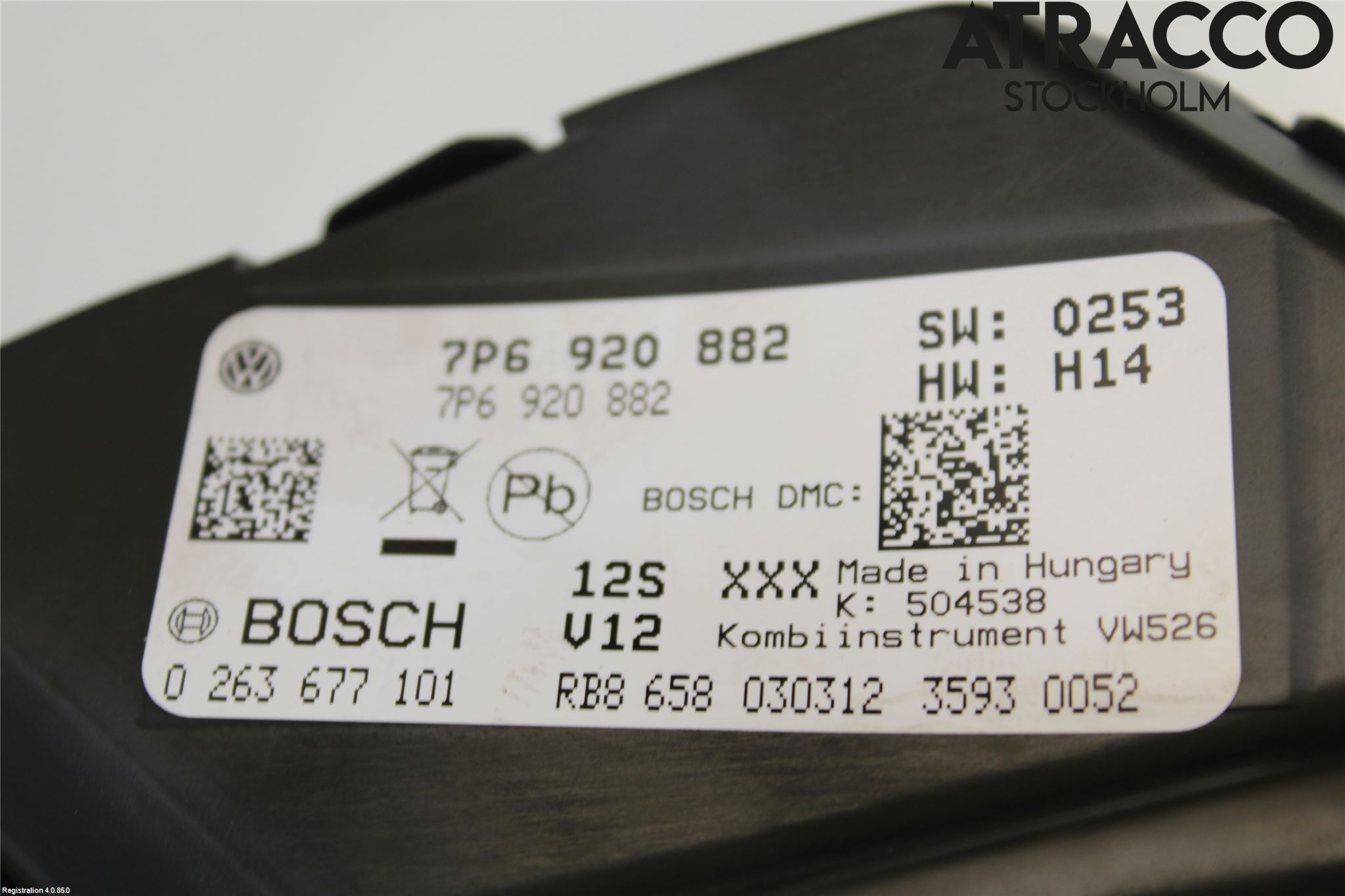 Volkswagen VW TOUAREG 7P 11-18 Instr Kombinert