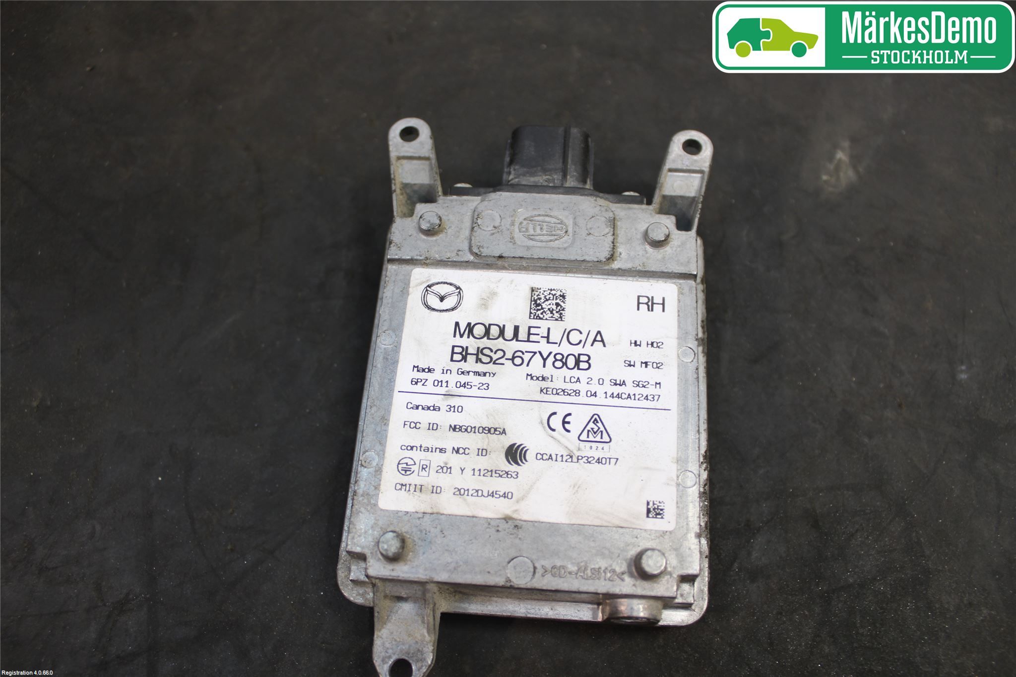Mazda 3 III 14-19 Sensor Kollisjonsbeskyttelse