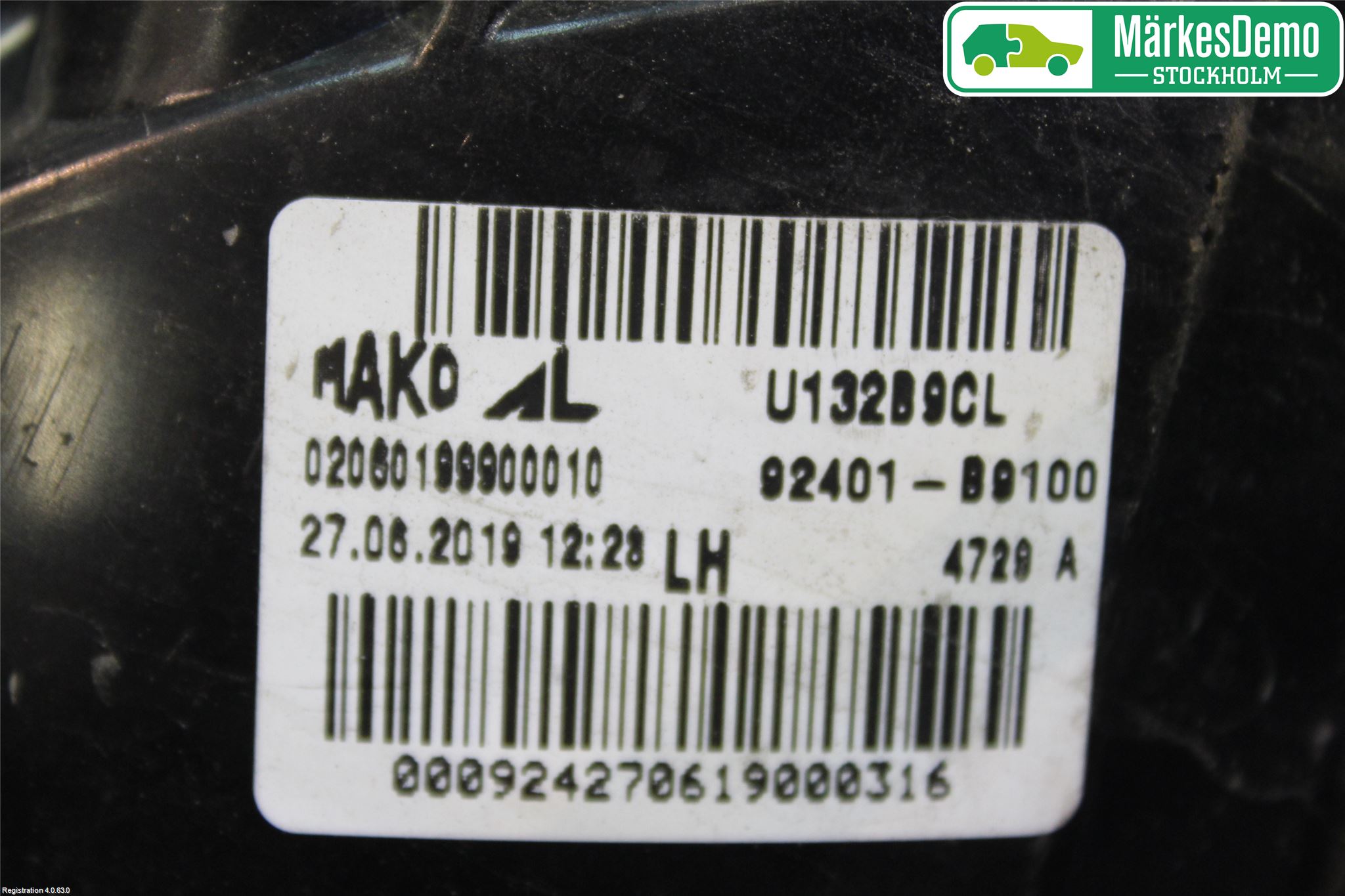 Hyundai i10 BA 17-20 Baklykt Venstre