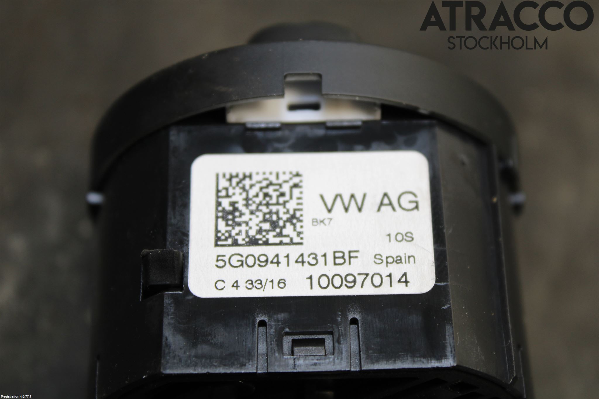 Volkswagen VW GOLF / E-GOLF VII 13-20 Bryter Hovedlys