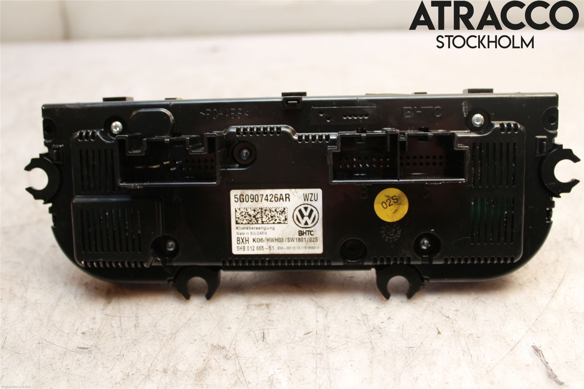 Volkswagen VW GOLF / E-GOLF VII 13-20 Varme Ac Betjening-Display