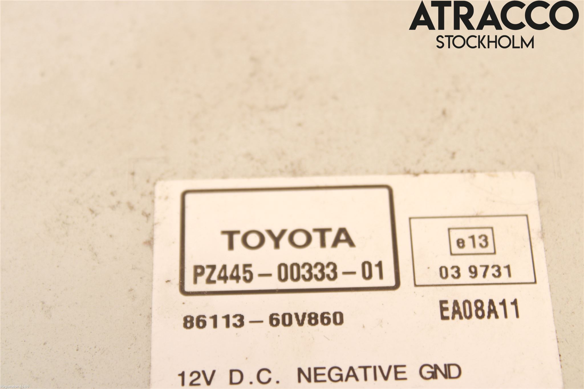 Toyota AVENSIS 09-15 Stereo Radio Med Cd