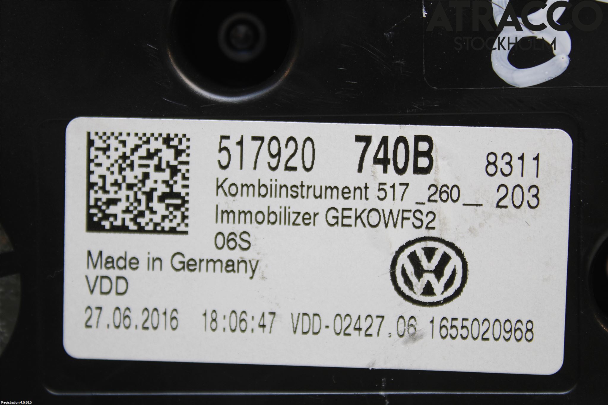 Volkswagen VW GOLF SPORTSVAN 15-20 Instr Kombinert