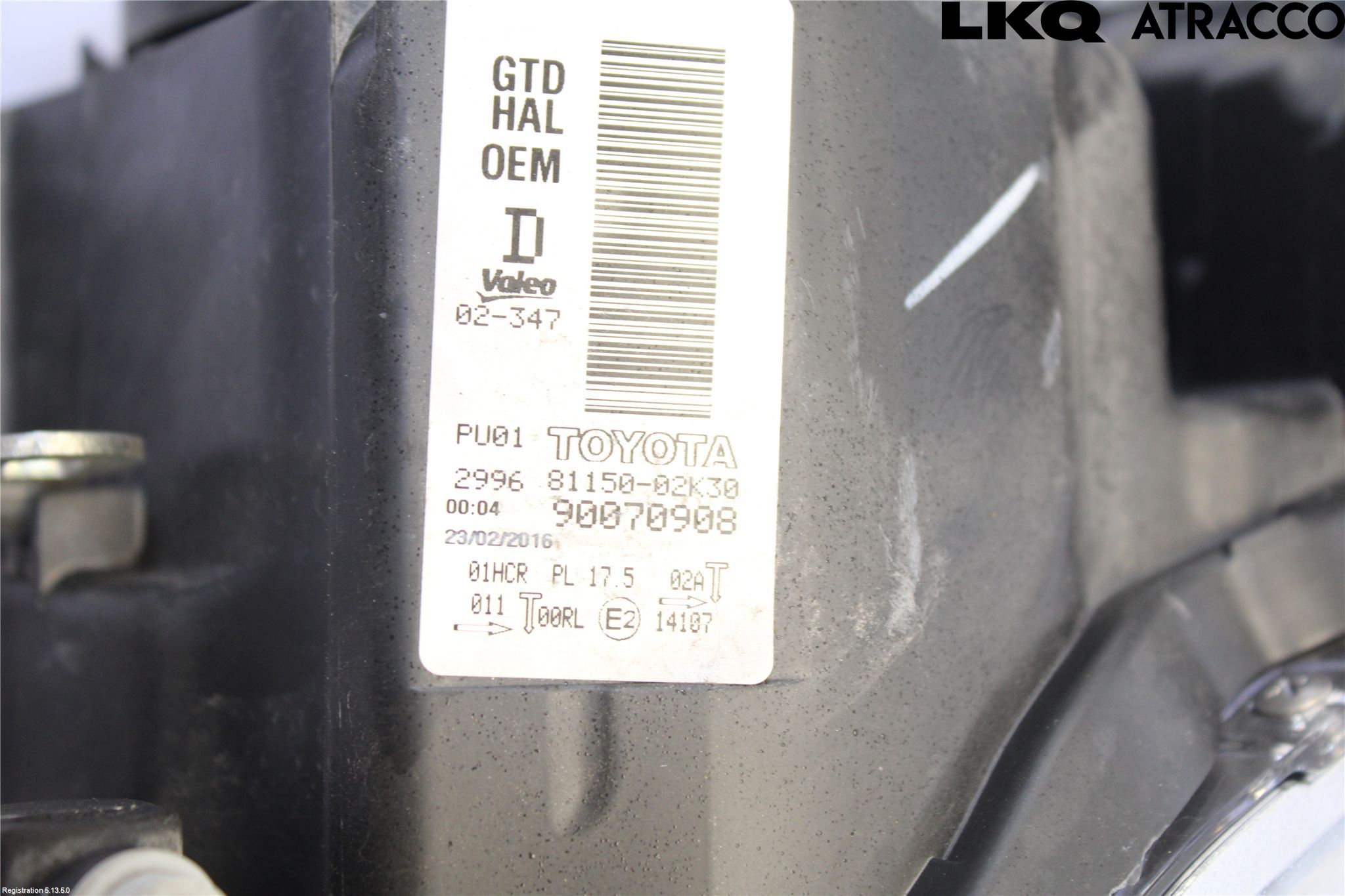 Toyota AURIS 13-19 Frontlykt Venstre