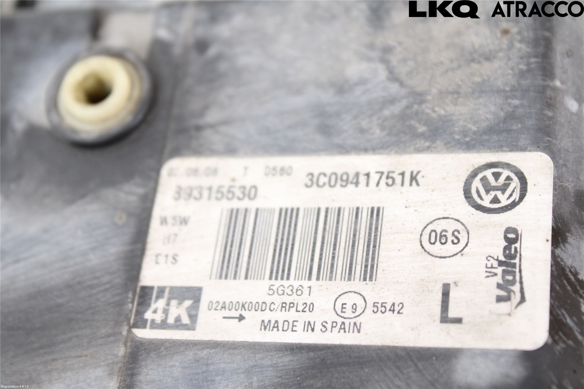 Volkswagen VW PASSAT 05-11 Frontlykt Venstre