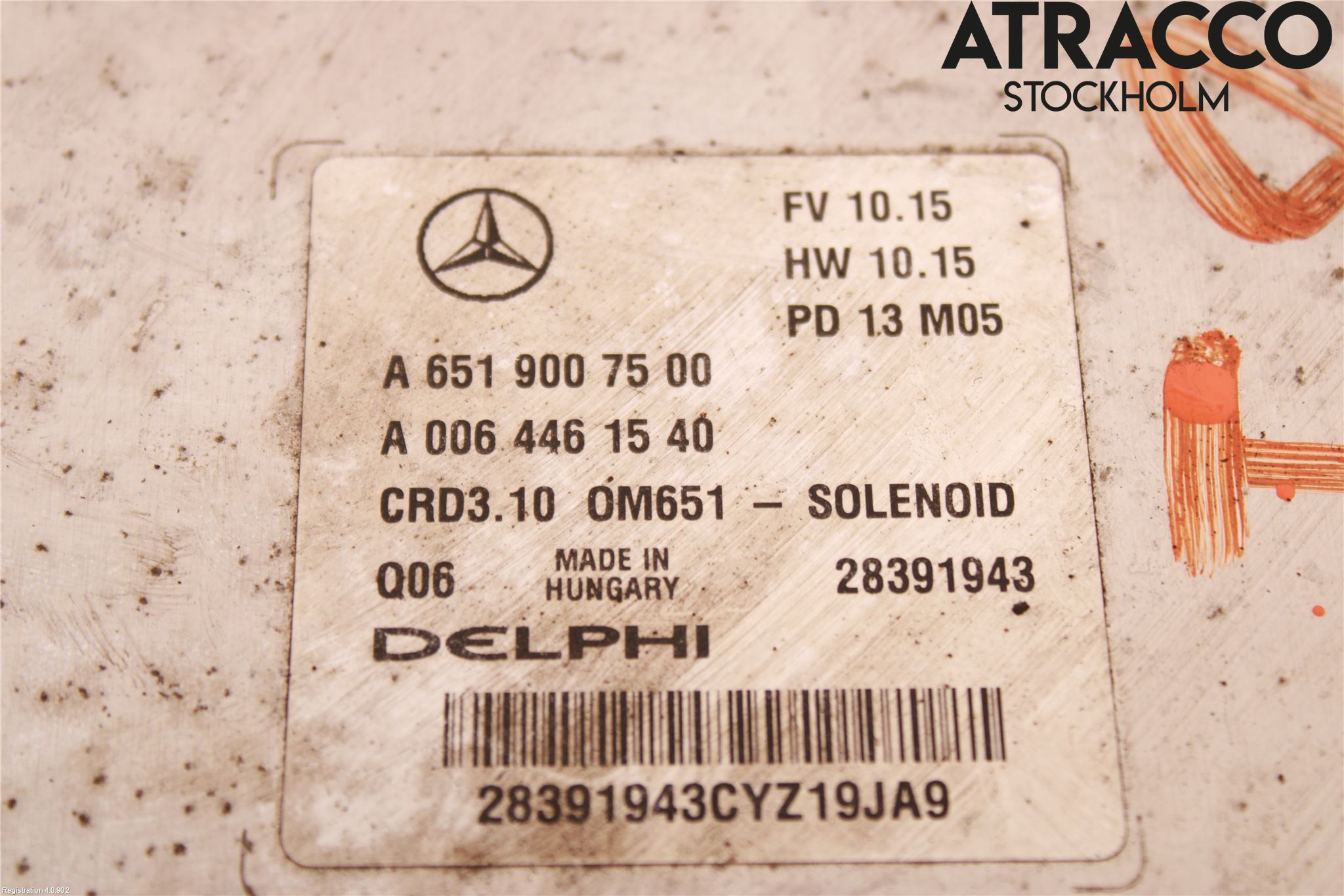 Mercedes-Benz MB C-KLASS (W204) 07-15 Styreenhet Dieselpumpe