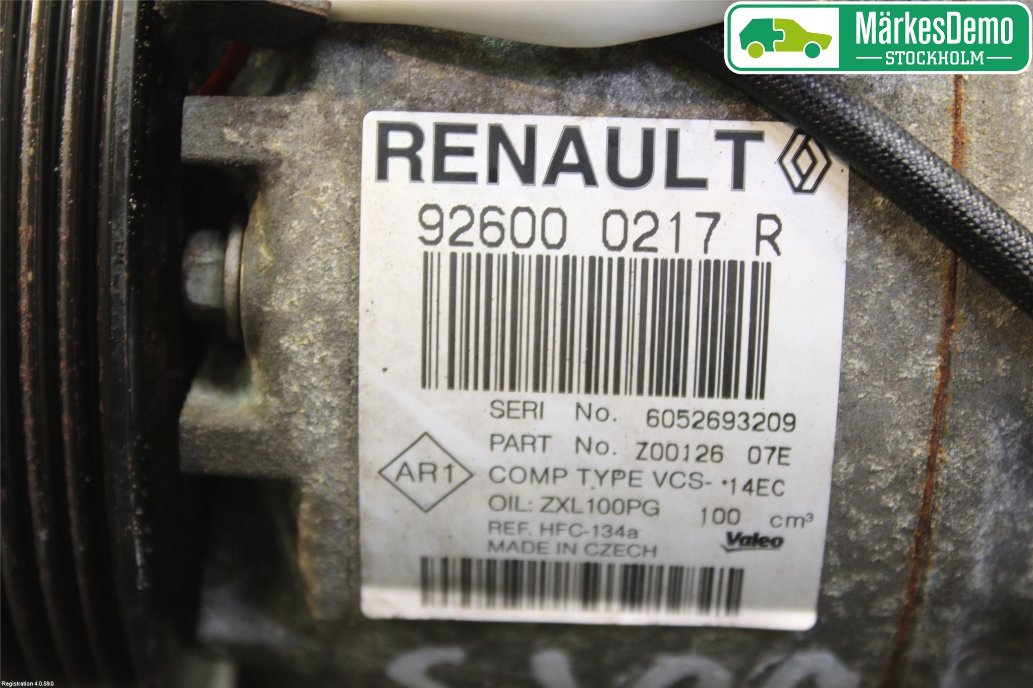 Renault CAPTUR 13-19 Varme Ac Kompressor