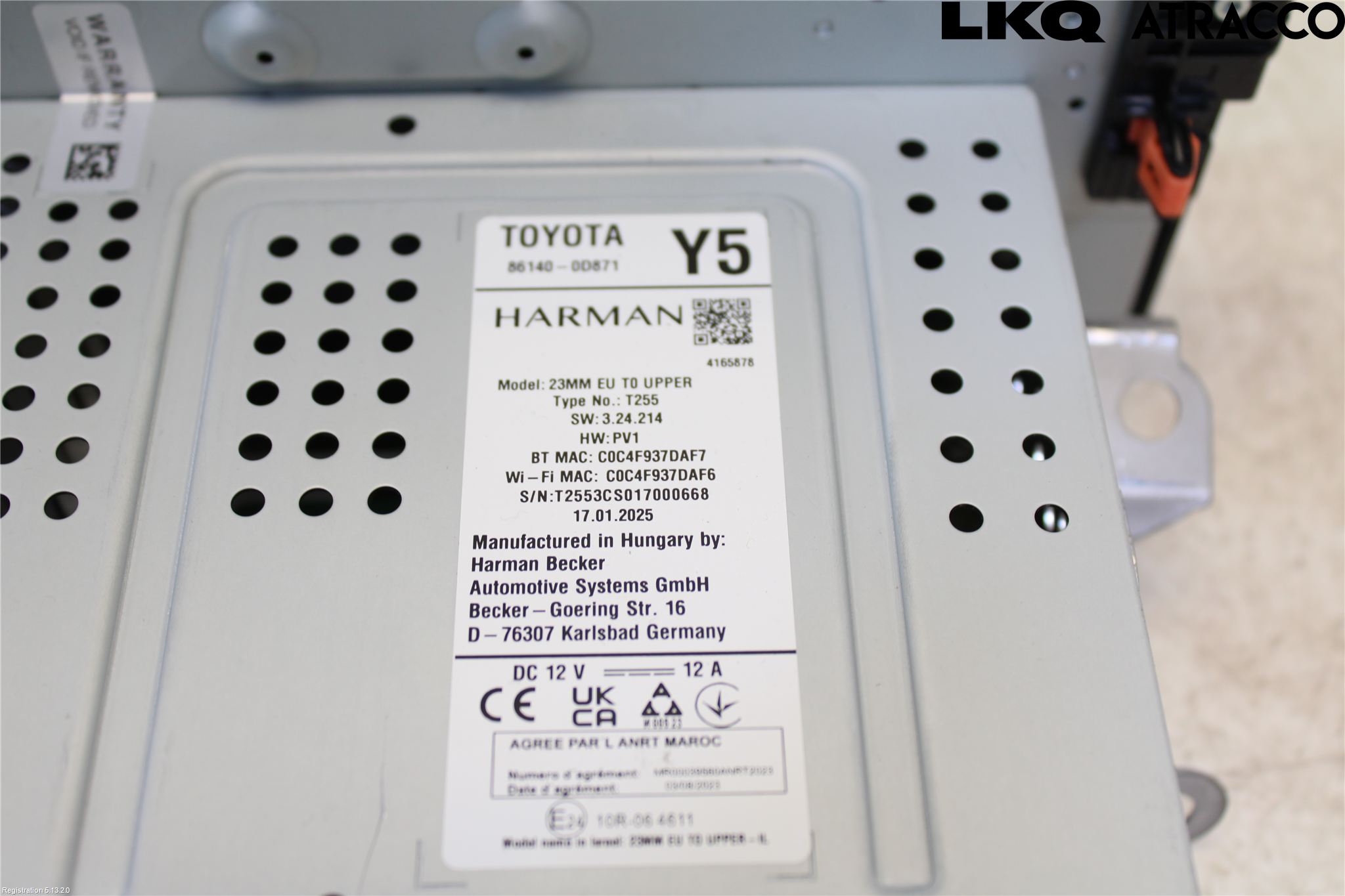 Toyota YARIS XP21 20- Stereo Radio Med Cd