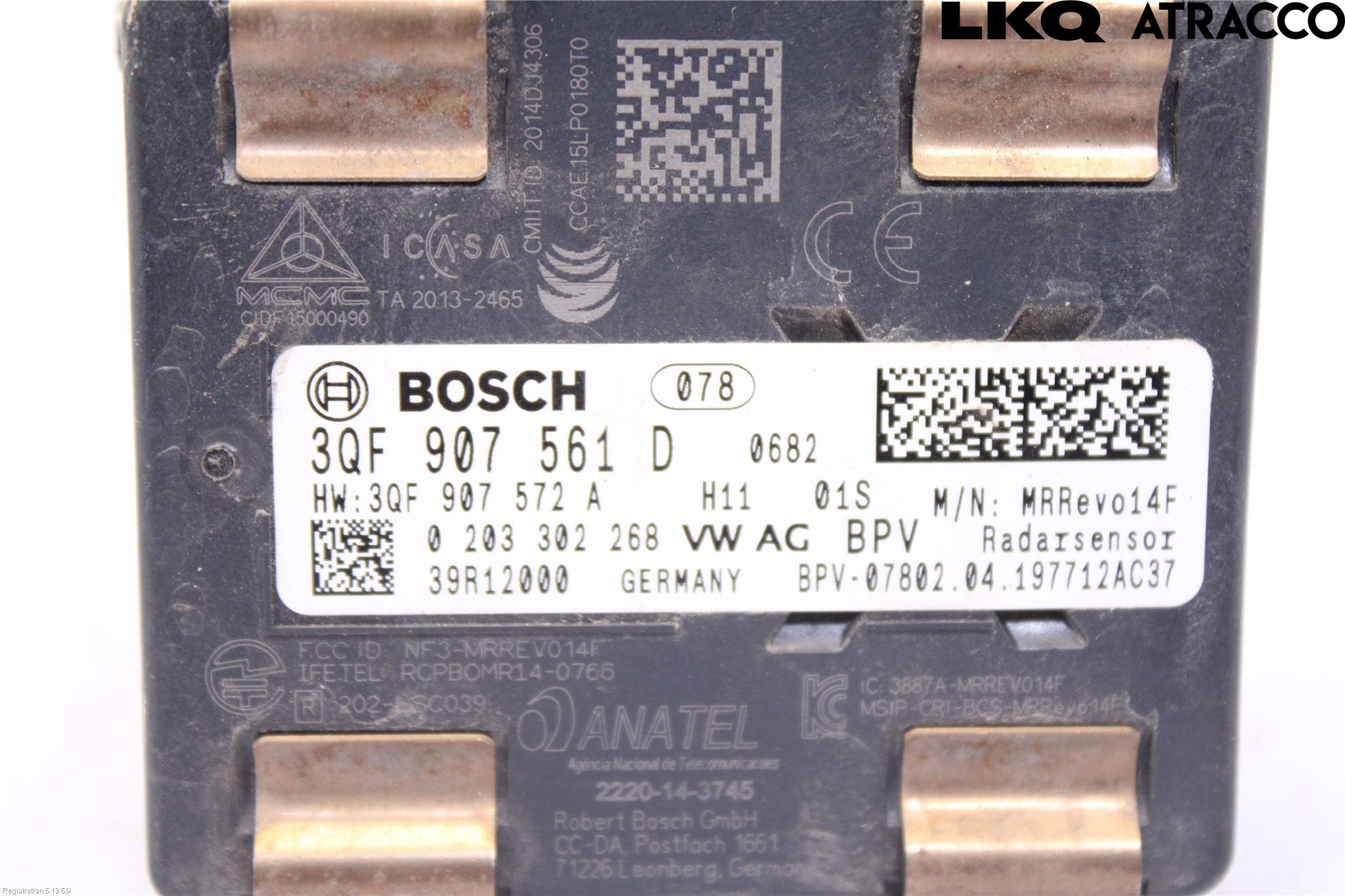 Volkswagen VW GOLF / E-GOLF VII 13-20 Sensor Fartsbegrensning