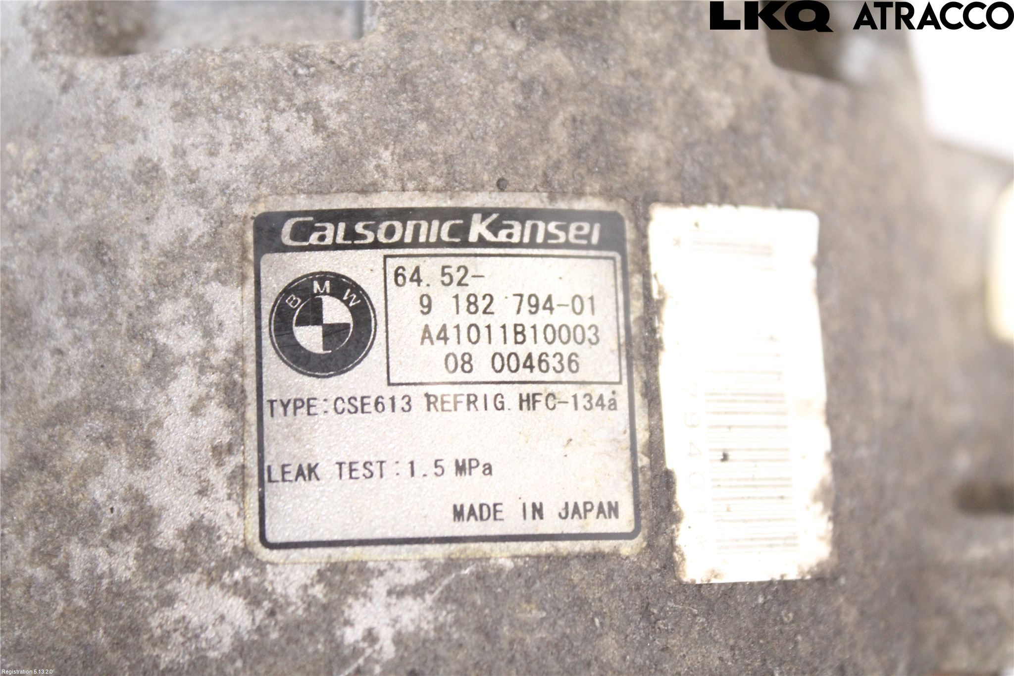 BMW 1 E87/81 5D/3D 03-11 Varme Ac Kompressor