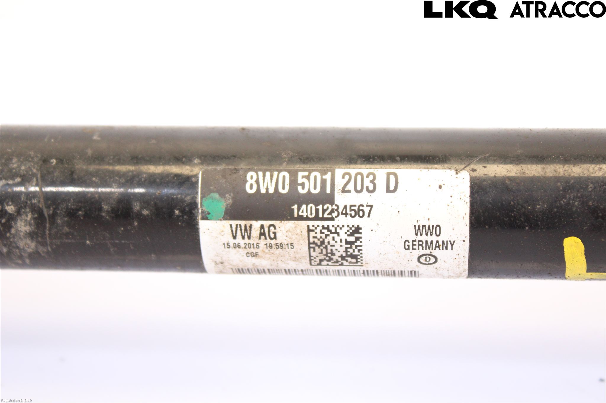 Audi A4/S4 B9 16-19 Drivaksel Bak Kompl Høyre