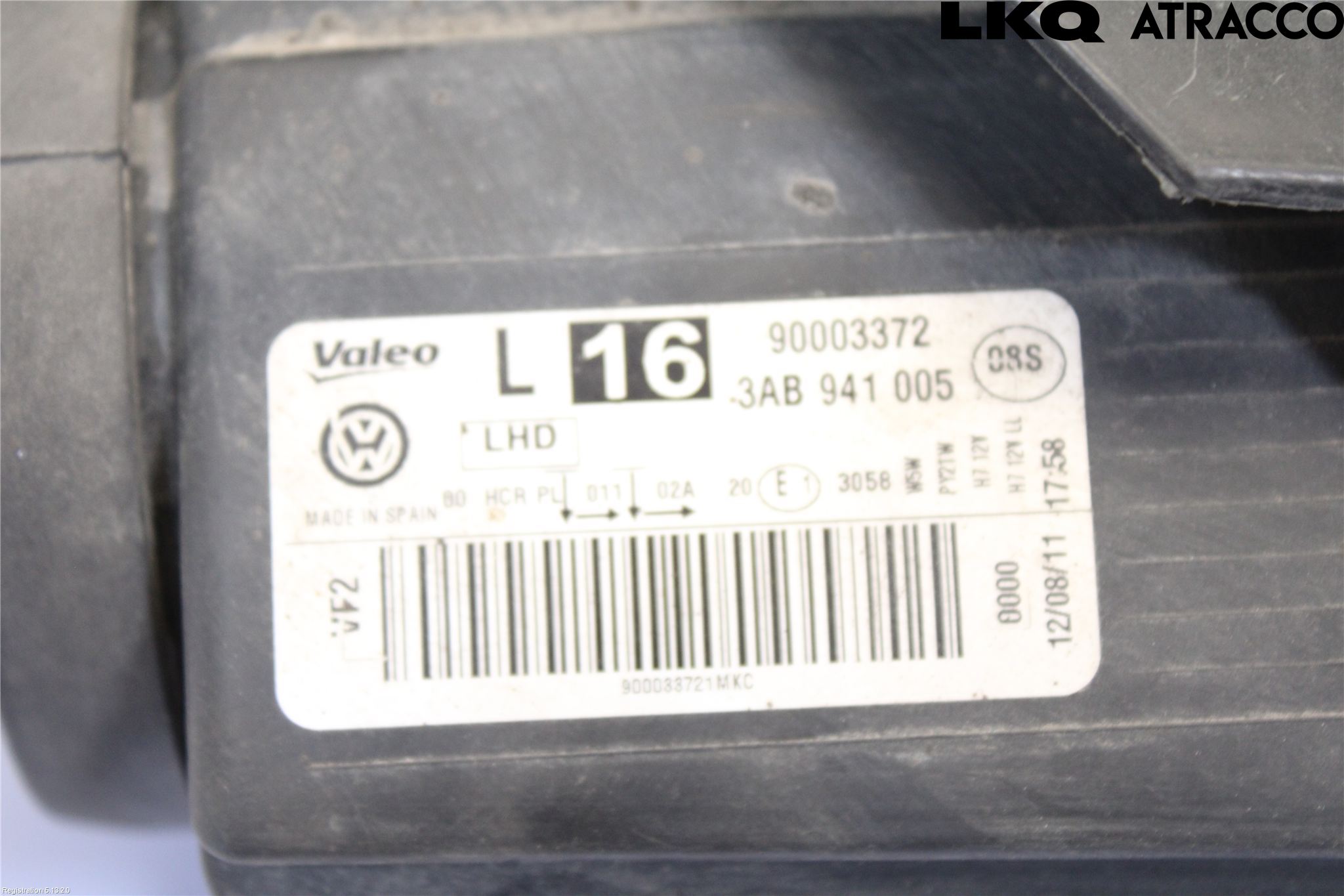 Volkswagen VW PASSAT 05-11 Frontlykt Venstre