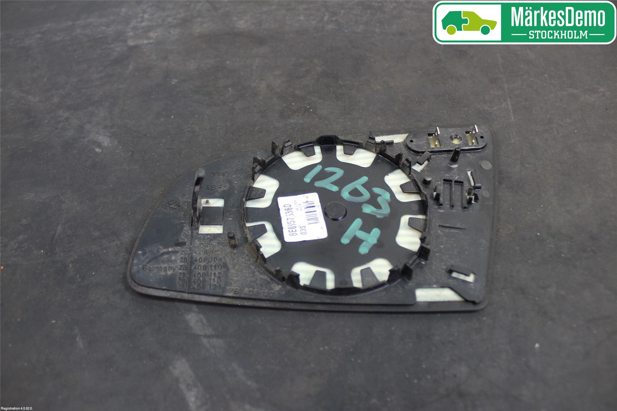 Audi A4/S4 05-07 Speil Glass H