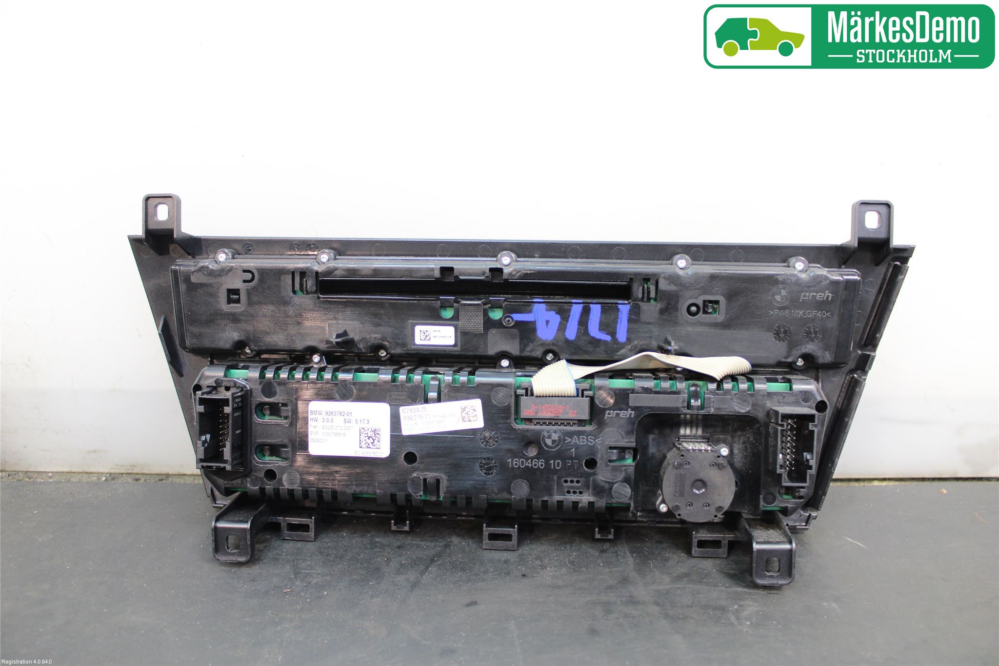 BMW 6 F12/F13 10-18 Varme Ac Betjening-Display