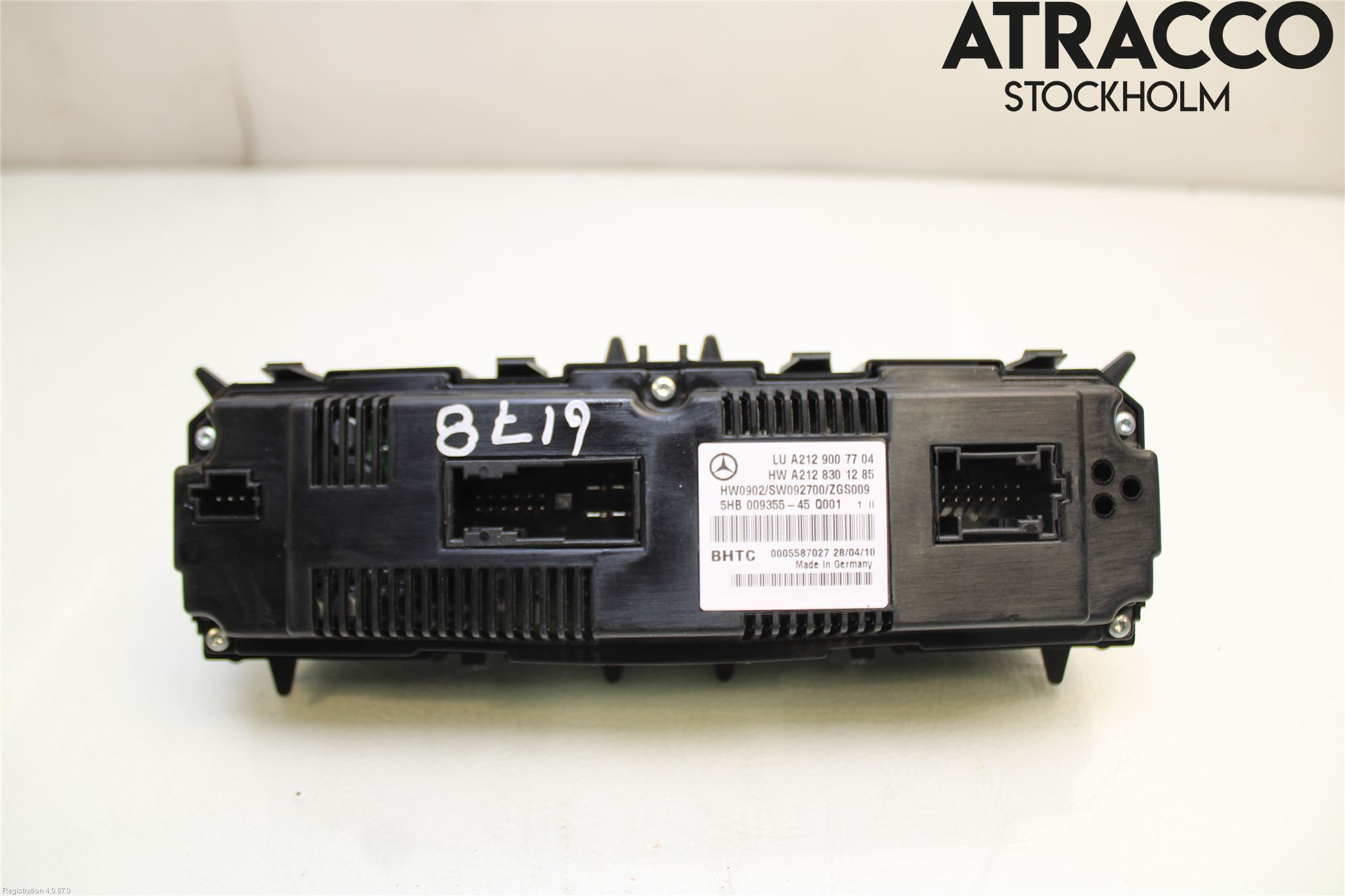 Mercedes-Benz MB E-KLASS (W212) 09-16 Varme Ac Betjening-Display