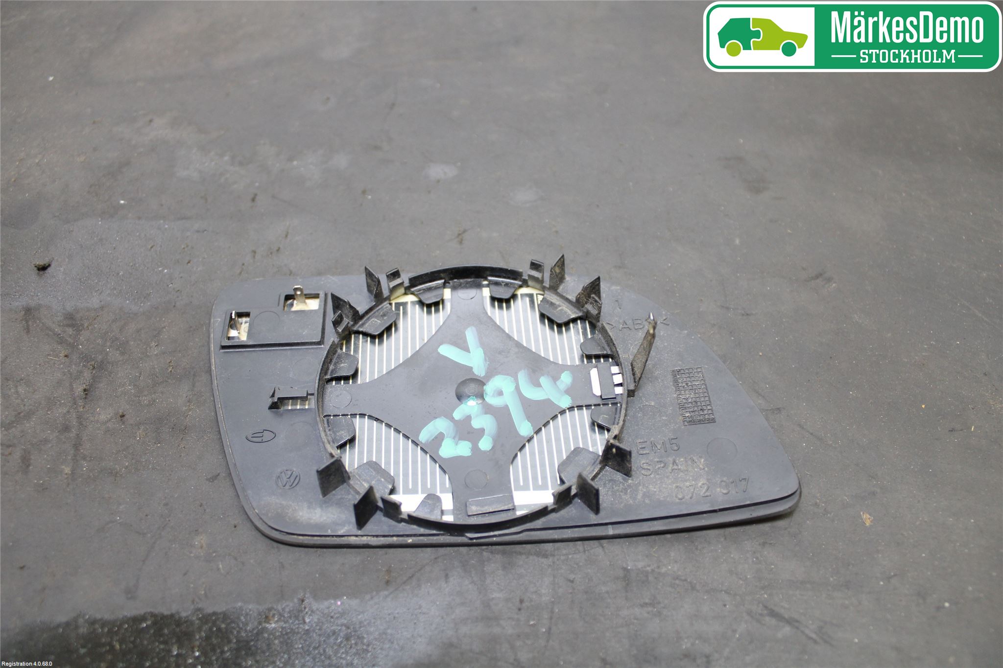 Volkswagen VW POLO 02-05 Speil Glass V