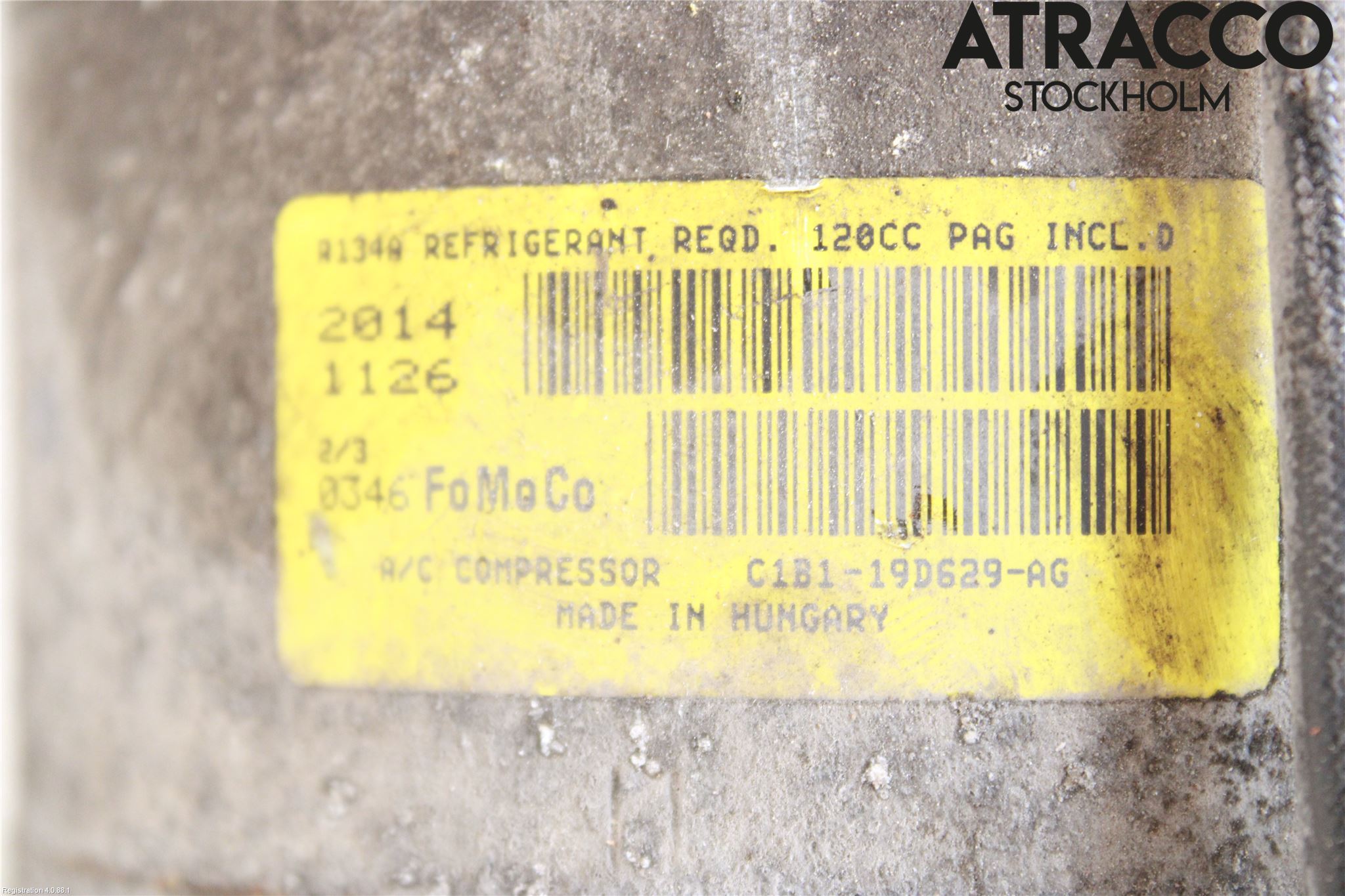 Ford FIESTA 13-17 Varme Ac Kompressor