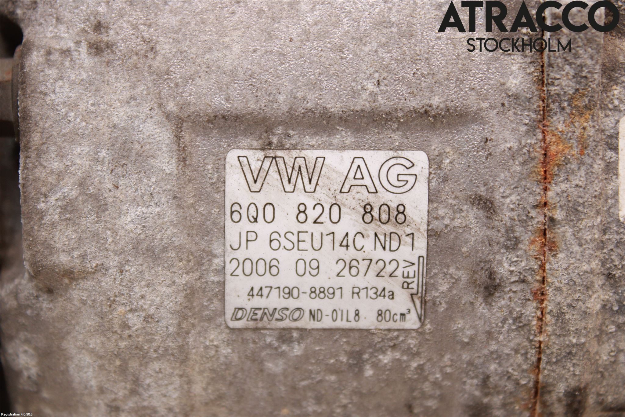 Volkswagen VW POLO 05-09 Varme Ac Kompressor