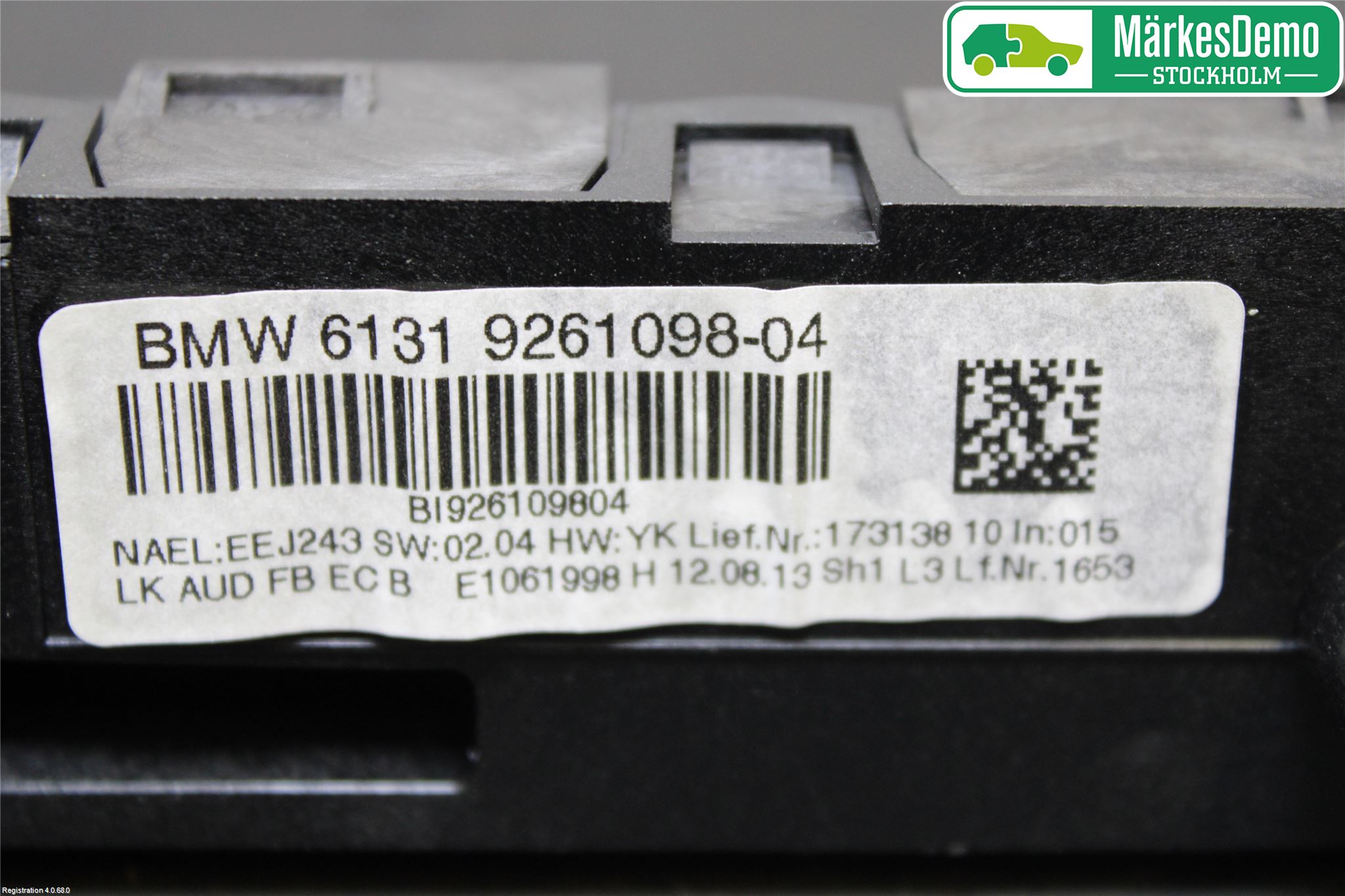 BMW 1 F20/F21 11-19 Stereo Radio Med Cd