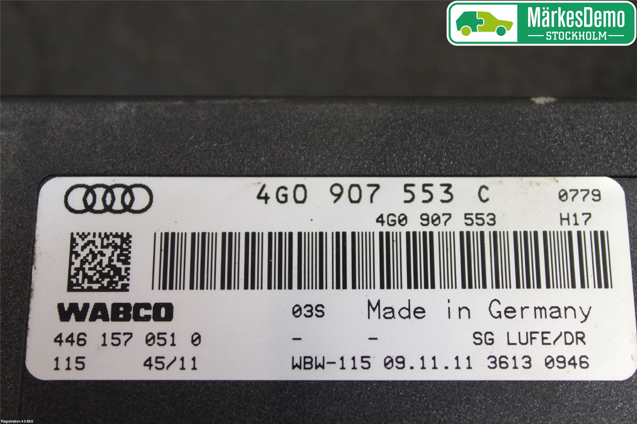 Audi A6/S6 4G 11-18 Styreenhet Fjæring