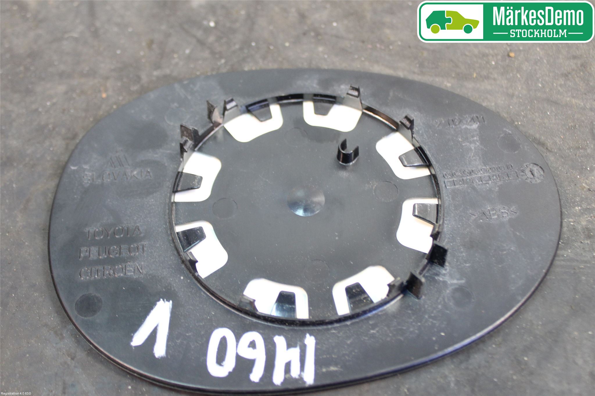 Toyota AYGO 06-14 Speil Glass V