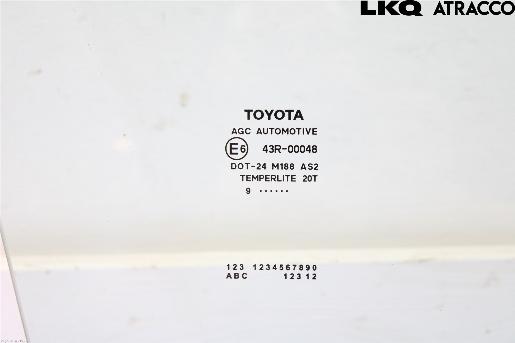 Toyota YARIS XP130 15-20 Dørrute Bak Høyre 4Dørs