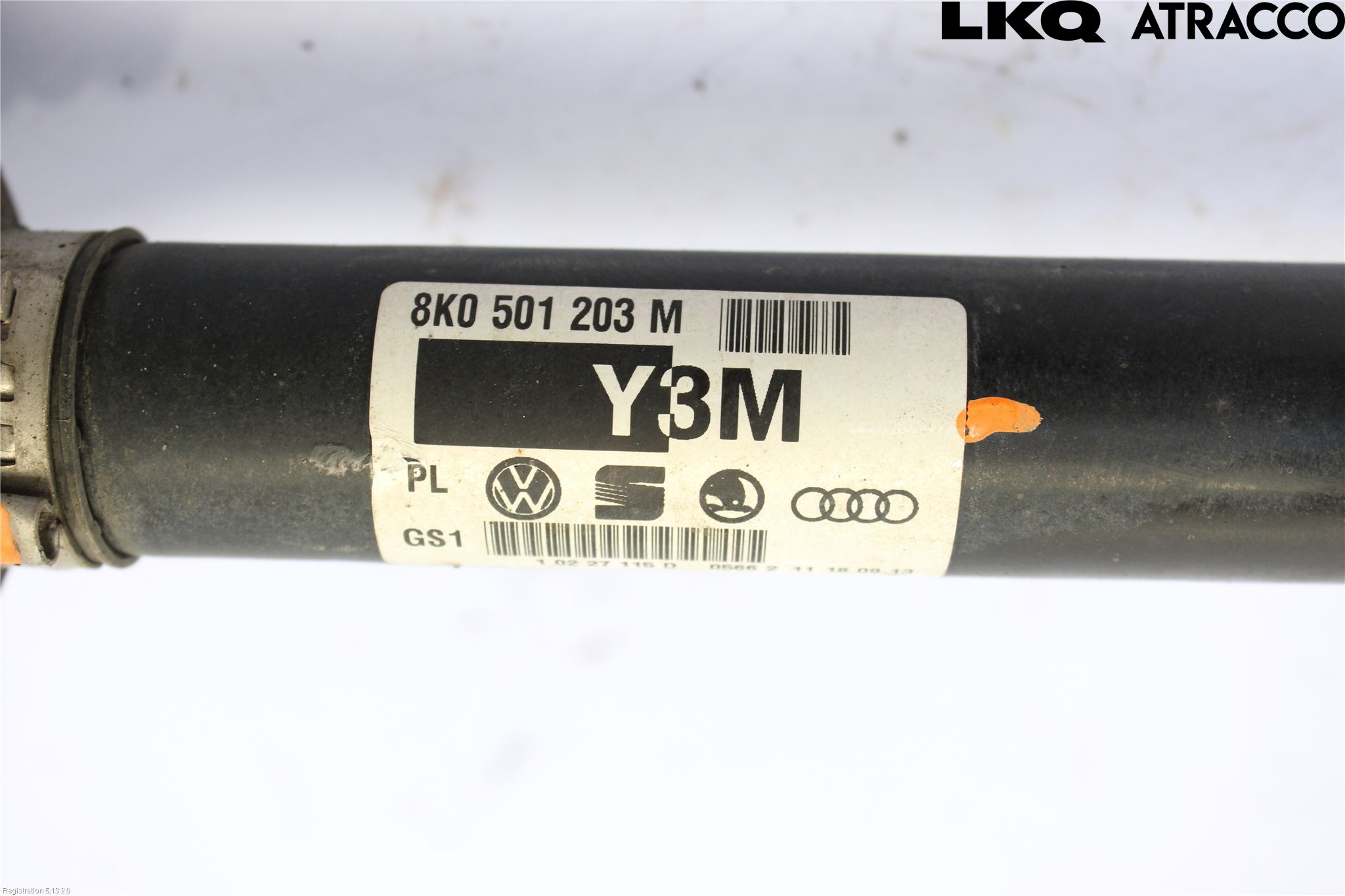 Audi A4 12-15 Drivaksel Bak Kompl Venstre