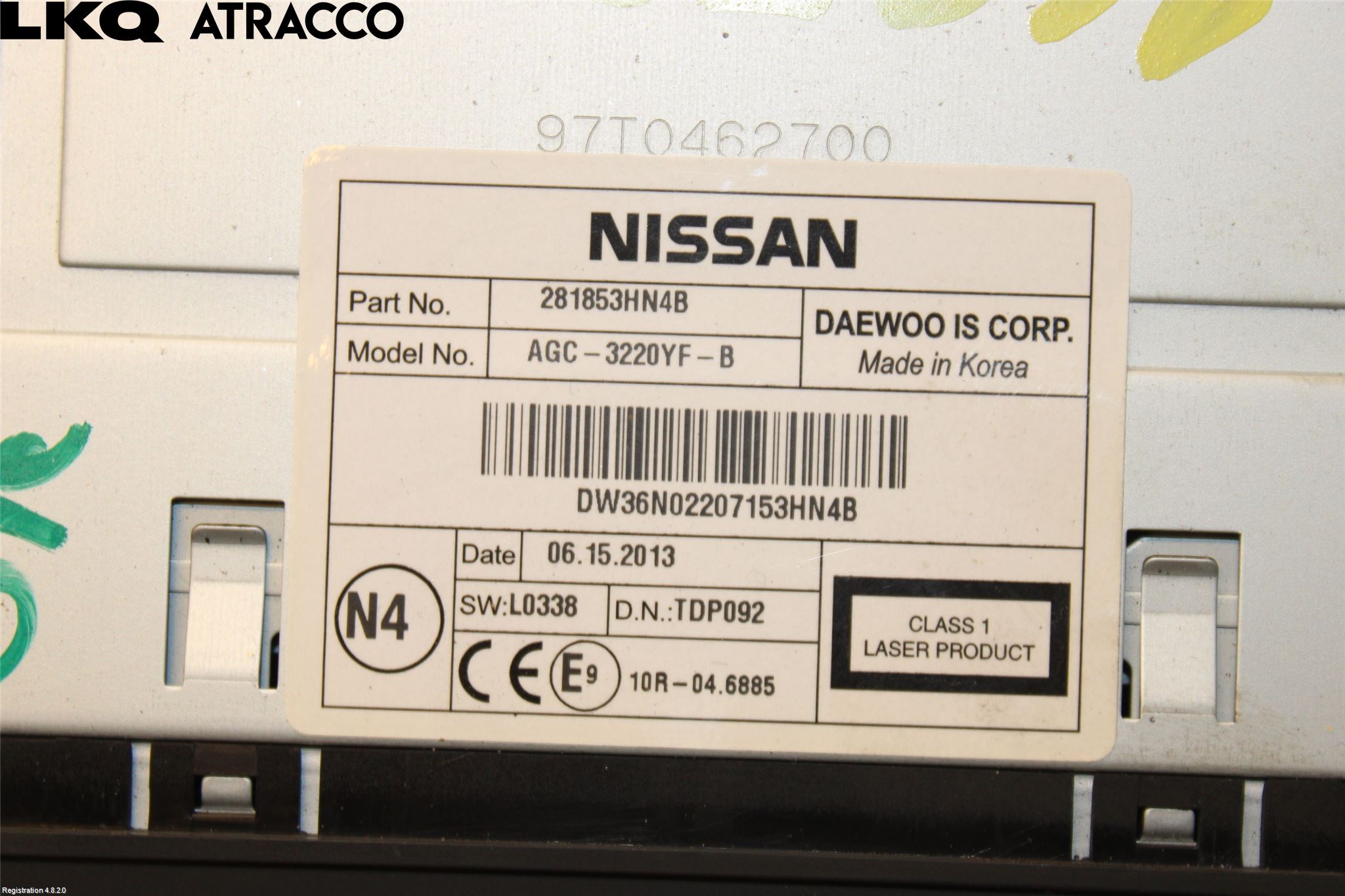 Nissan MICRA 11-16 Stereo Radio Med Cd