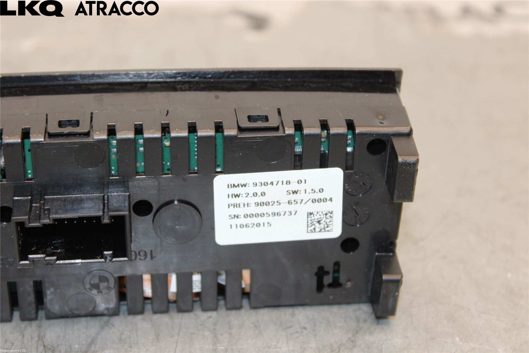 BMW 5 F10/F11/F18 09-17 Varme Ac Betjening-Display