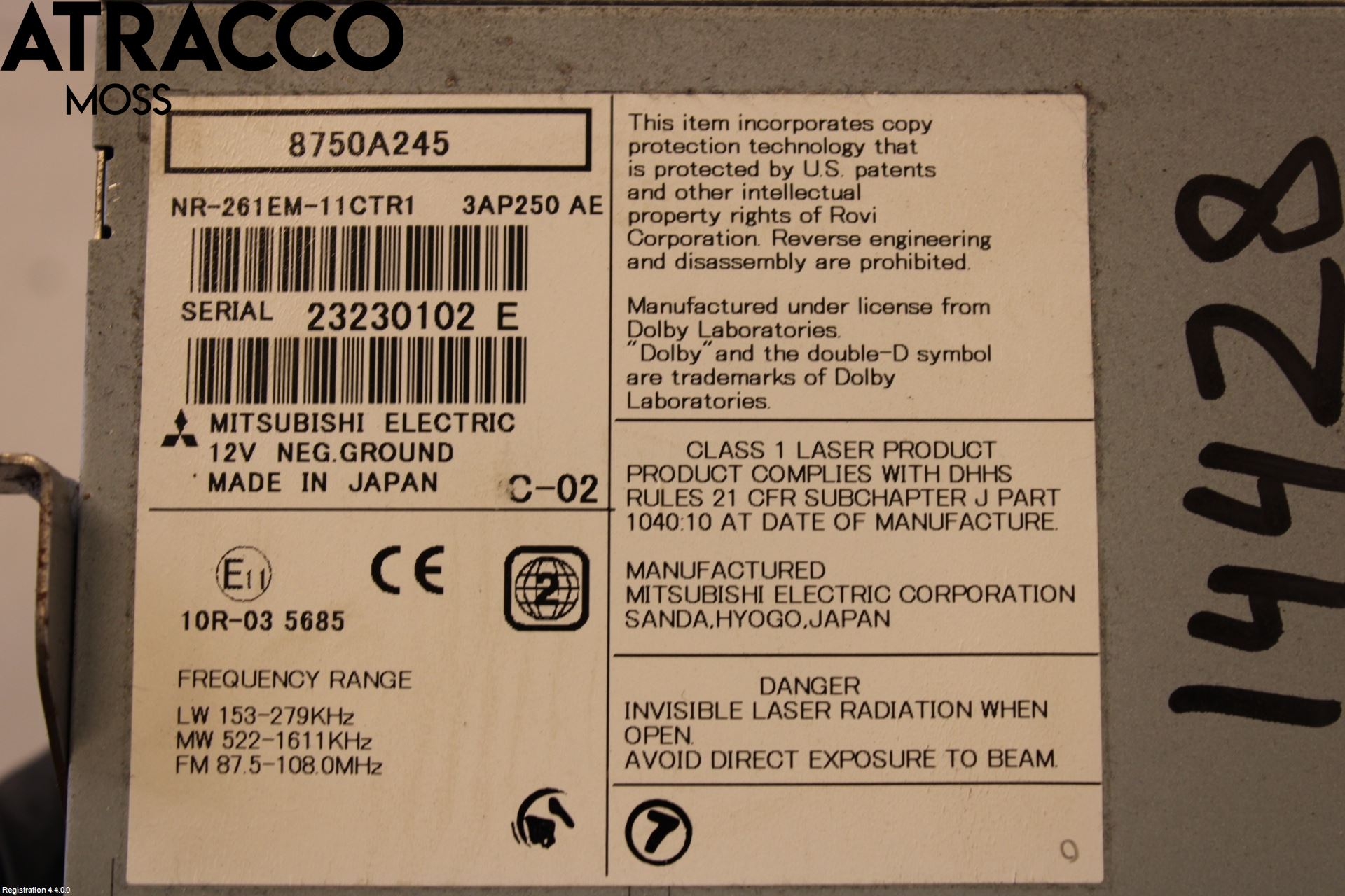 Citroen C4 AIRCROSS Multifunktionsdisplay