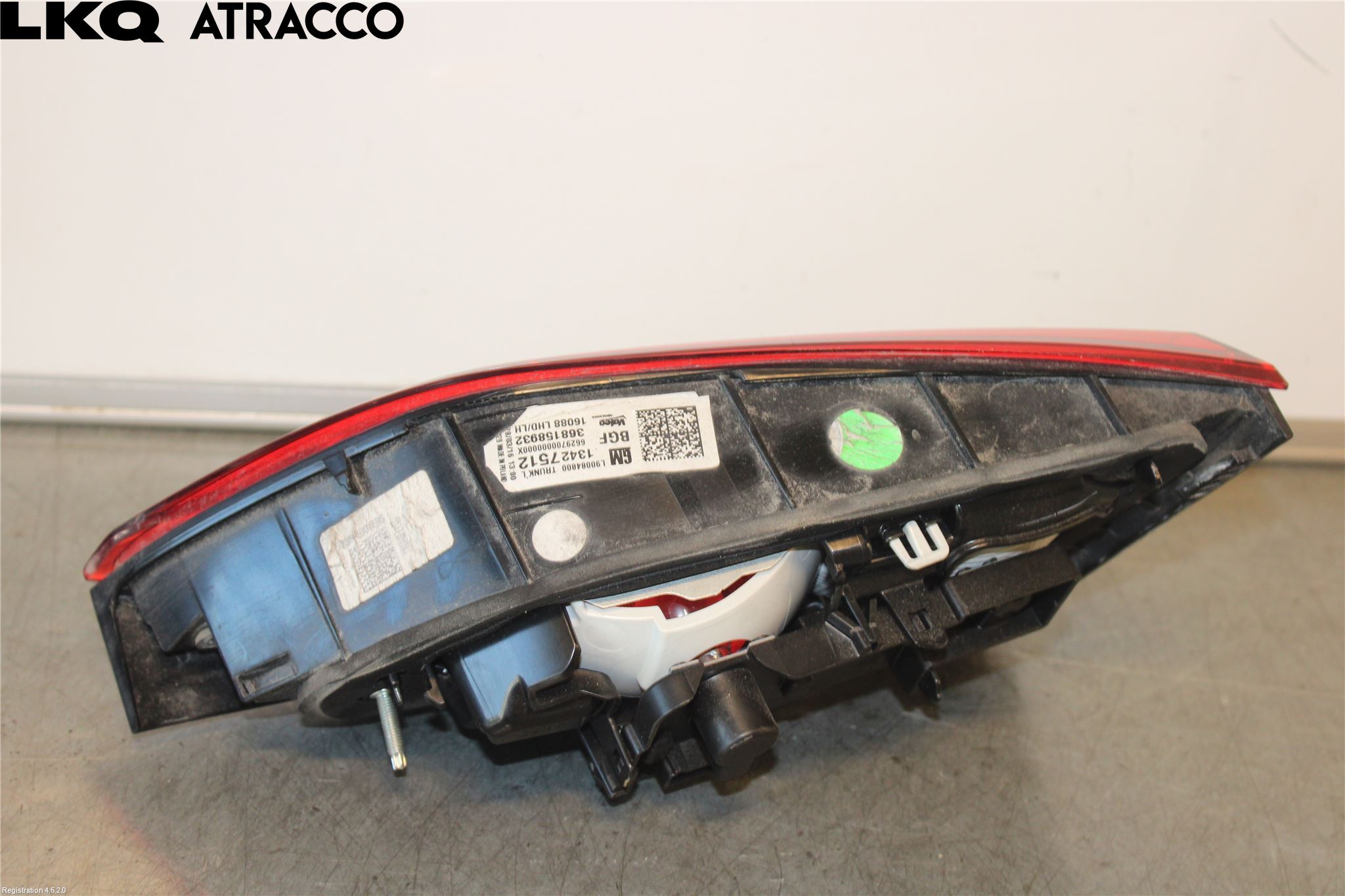 Opel ASTRA K 16-22 Baklykt Venstre  På Luke(Indre