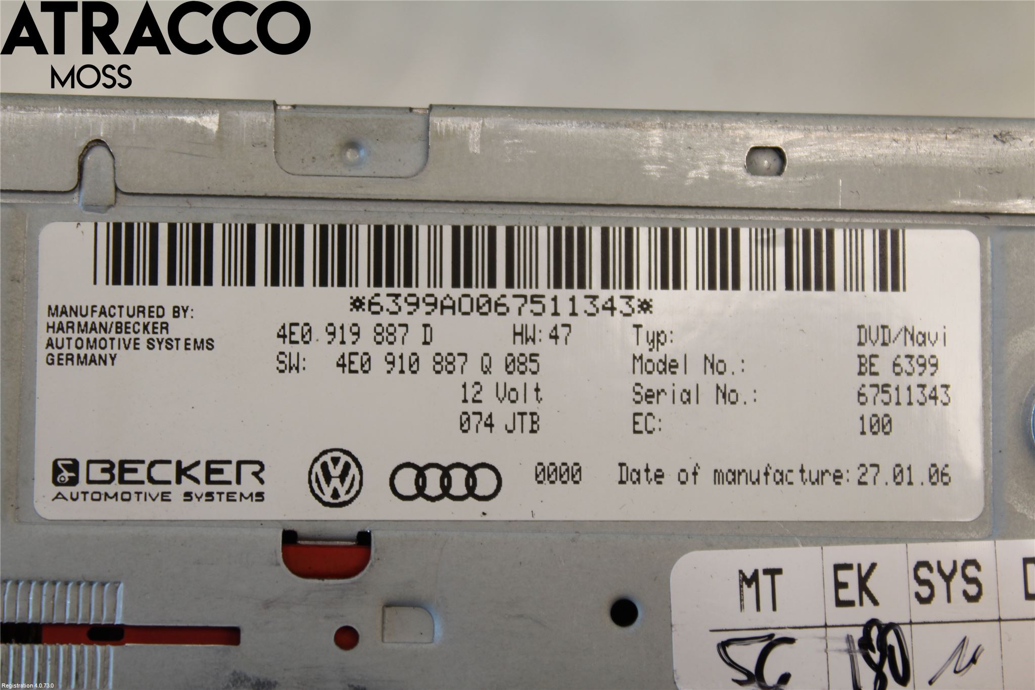 Audi Q7/SQ7 Gps Navigator