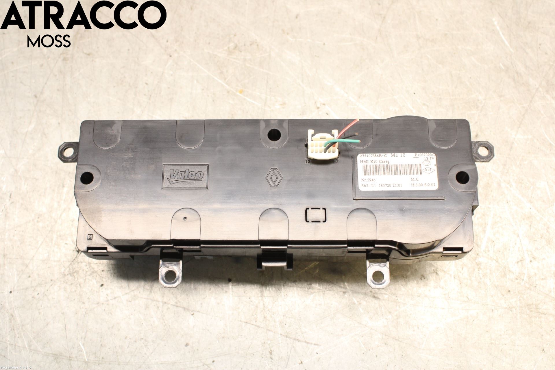 Renault ZOE/E-TECH 13- Varme Ac Betjening-Display