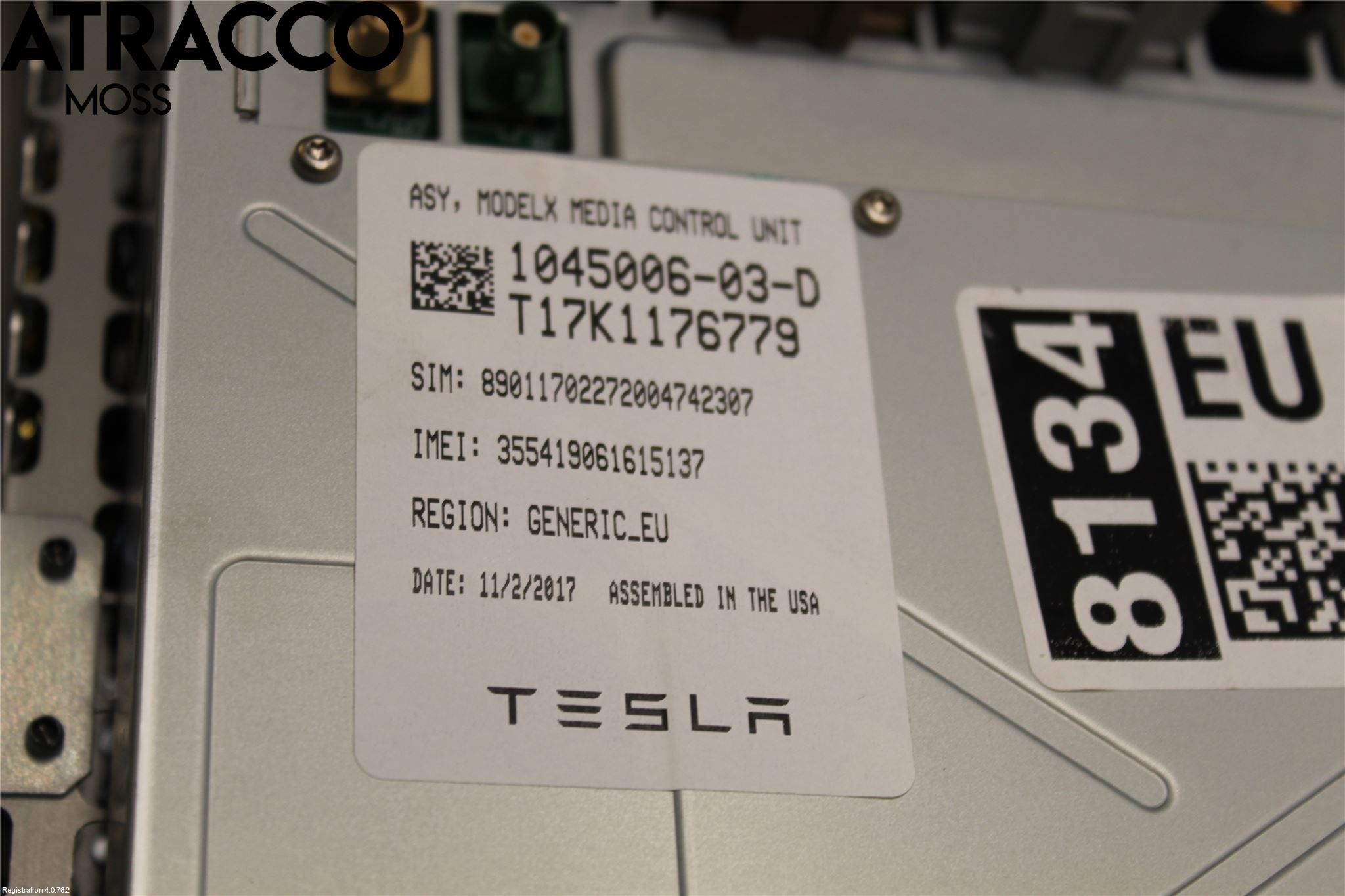 Tesla MODEL S 13- Multifunktionsdisplay