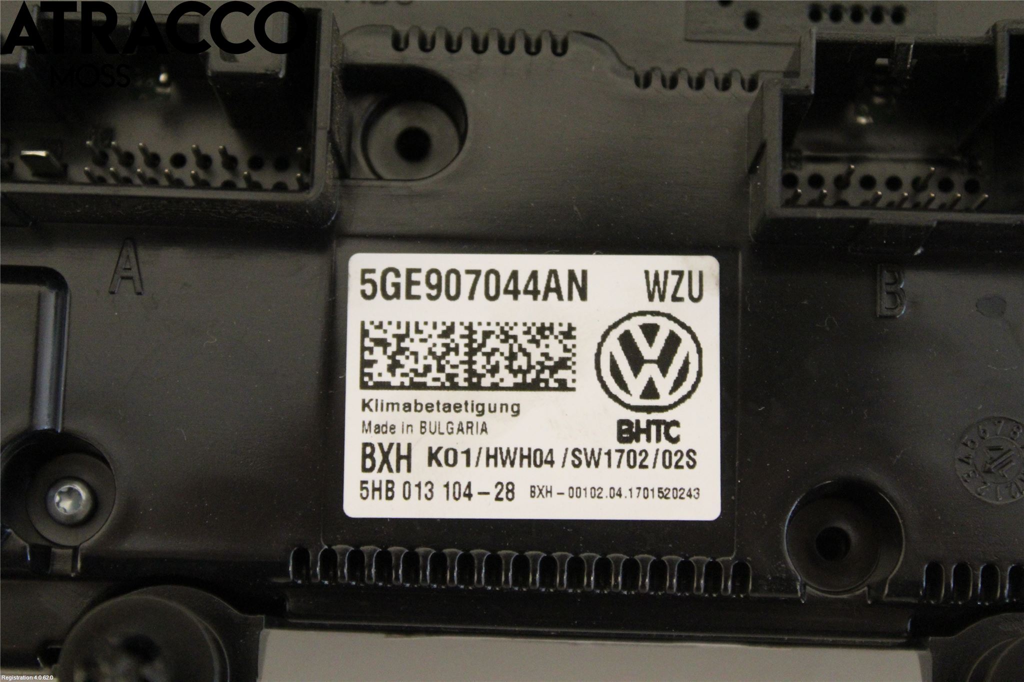 Volkswagen VW GOLF / E-GOLF VII 13-20 Varme Ac Betjening-Display