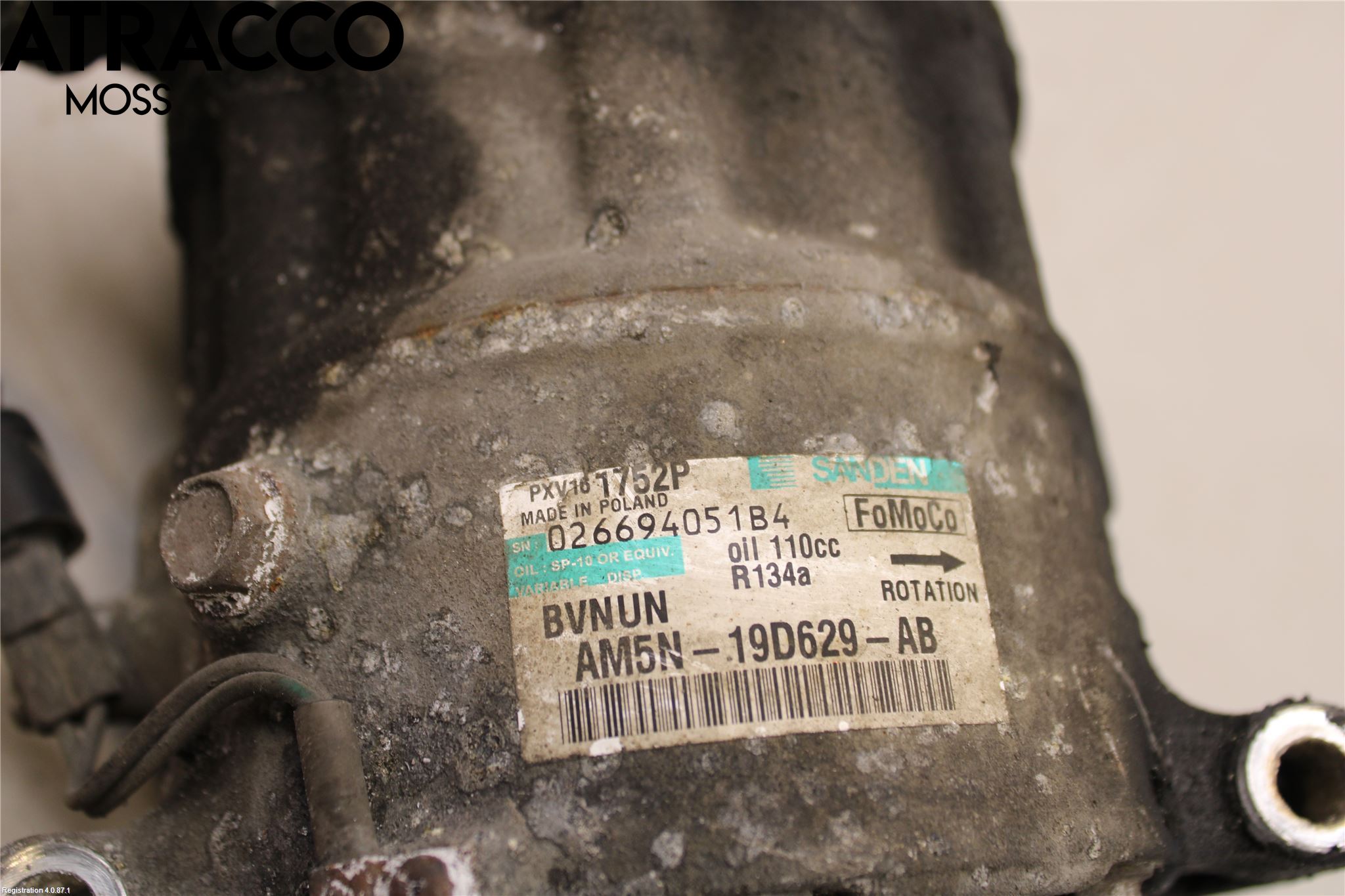 Ford MONDEO 07-15 Varme Ac Kompressor