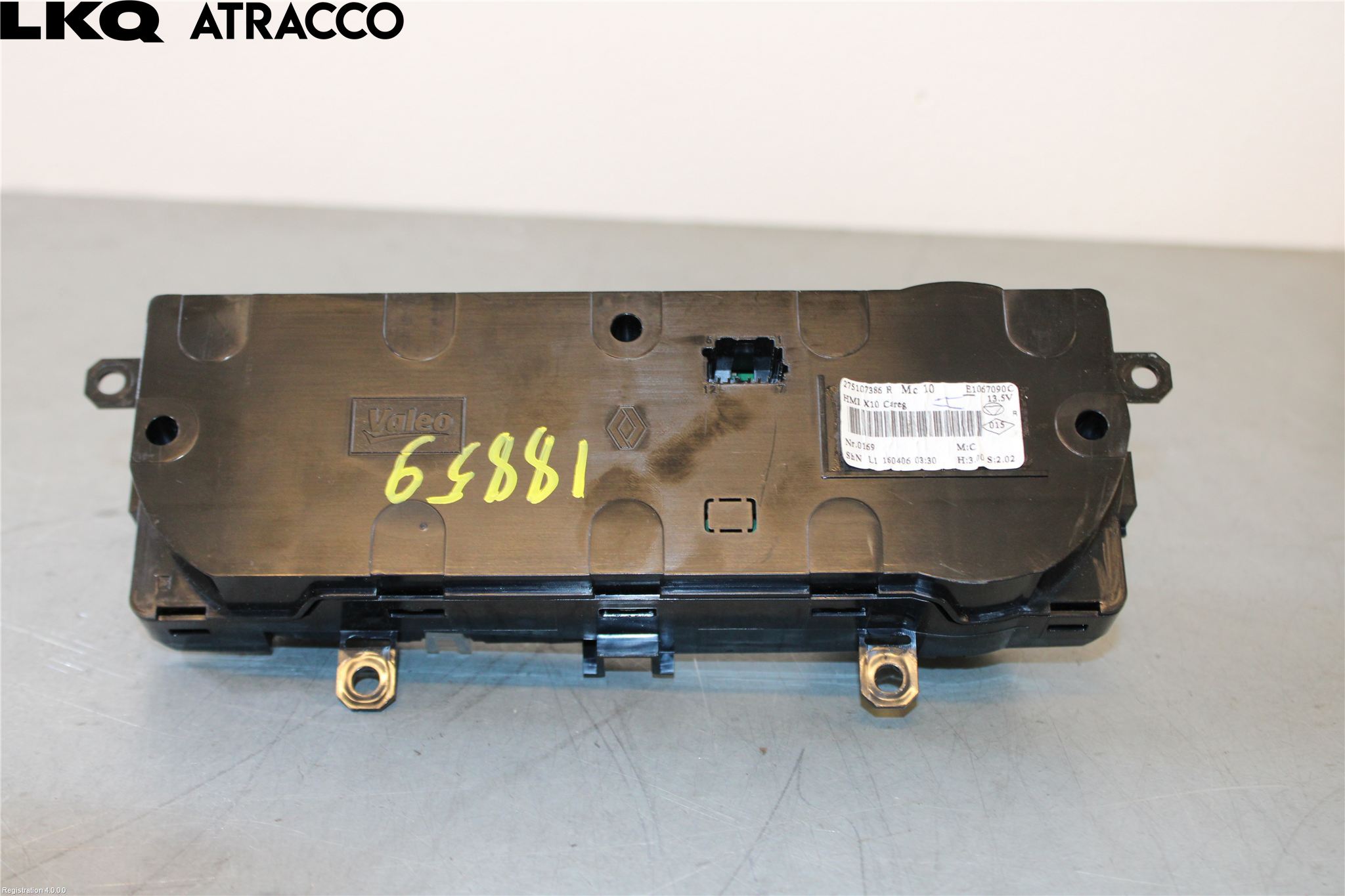 Renault ZOE/E-TECH 13- Varme Ac Betjening-Display