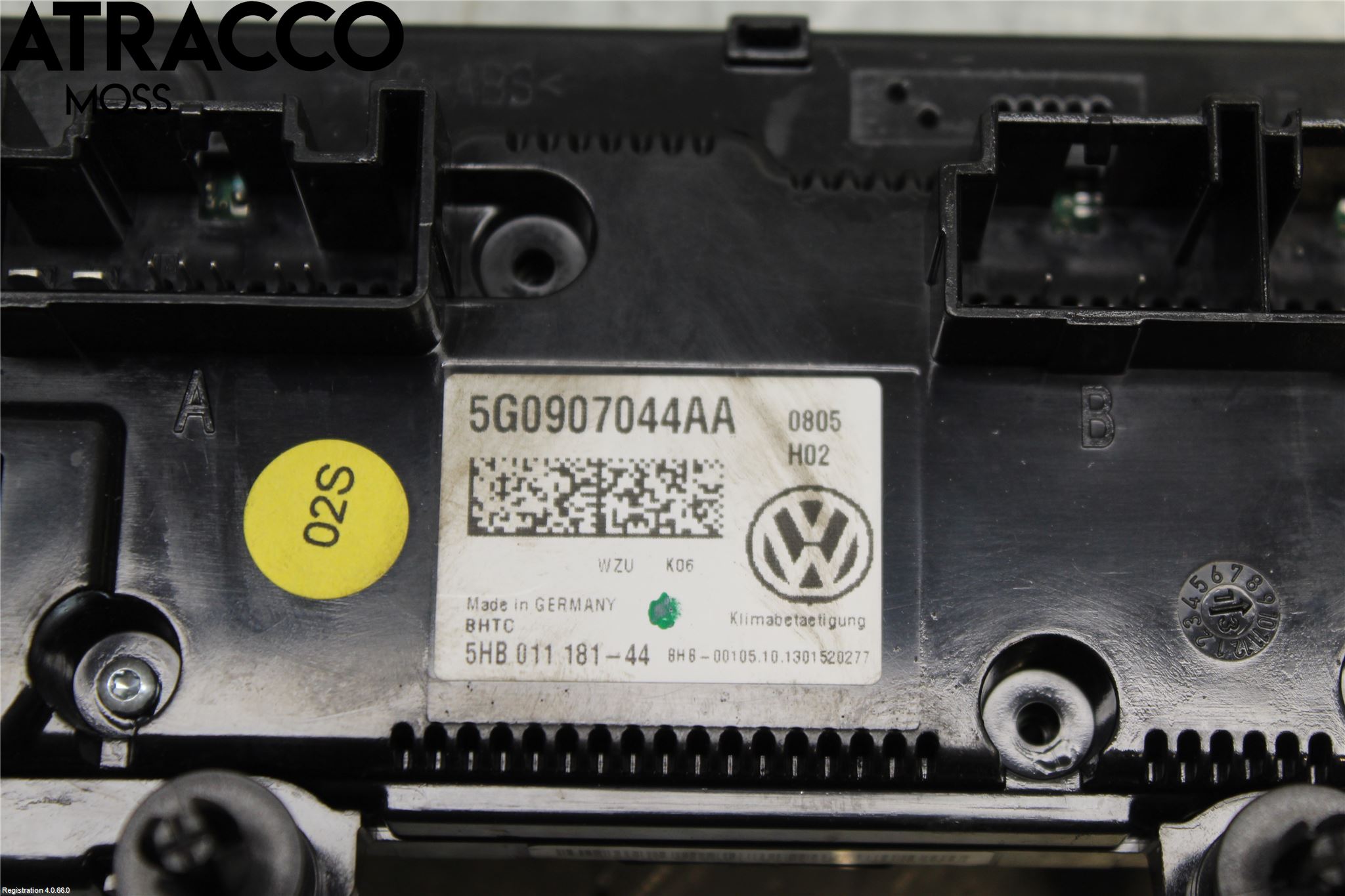 Volkswagen VW GOLF / E-GOLF VII 13-20 Varme Ac Betjening-Display