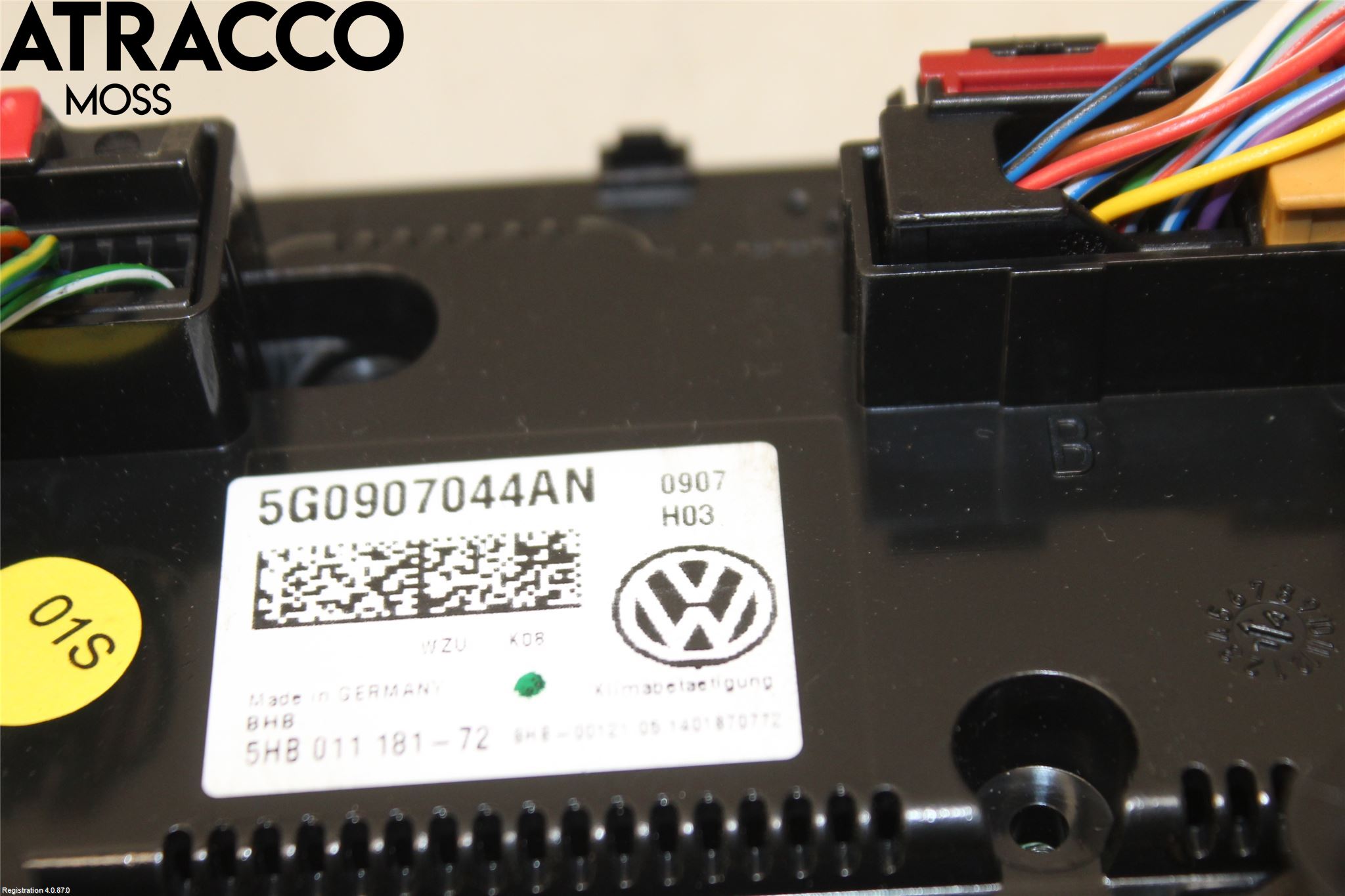 Volkswagen VW GOLF / E-GOLF VII 13-20 Varme Ac Betjening-Display