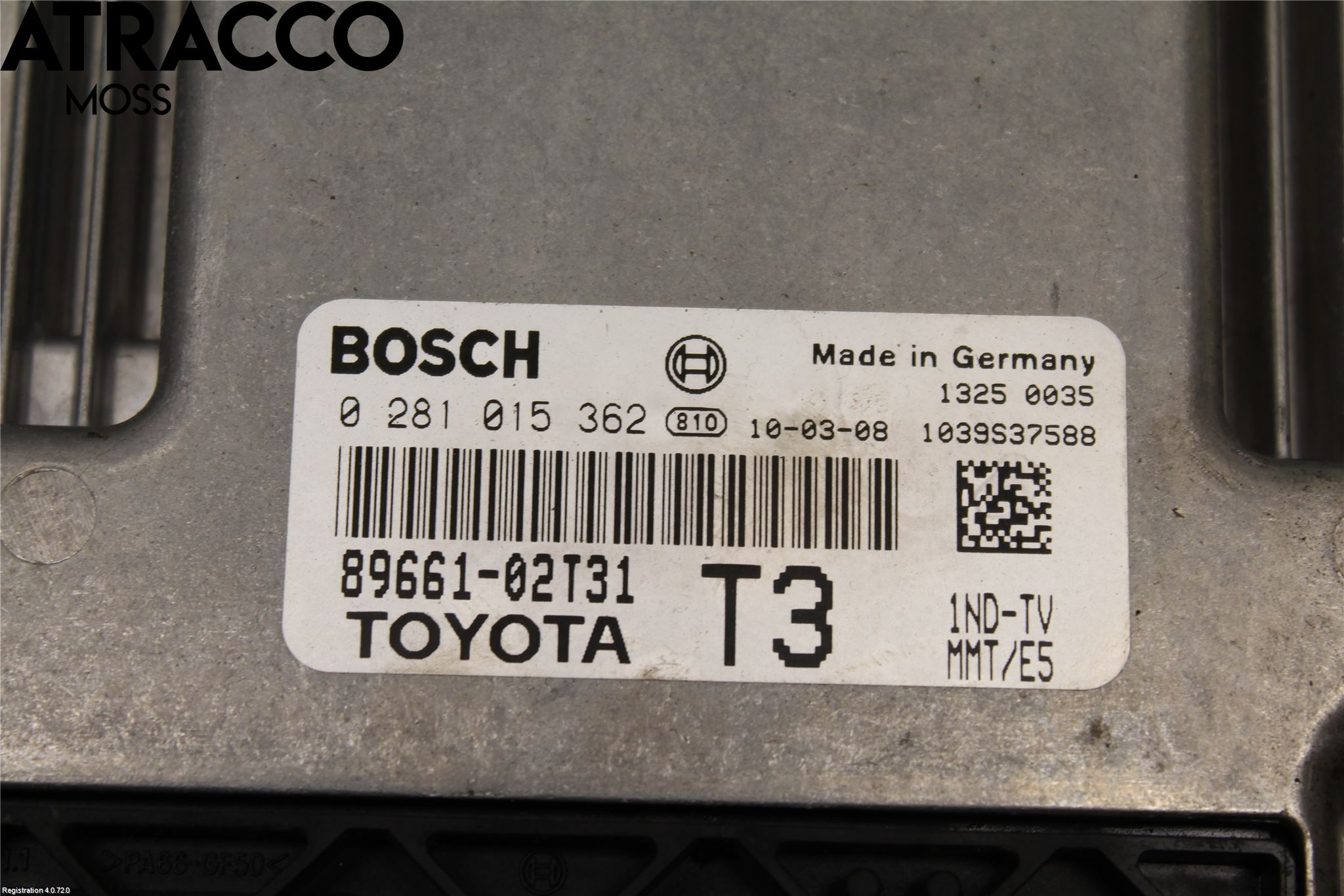 Toyota AURIS 10-12 Styreenhet Innsprøytning